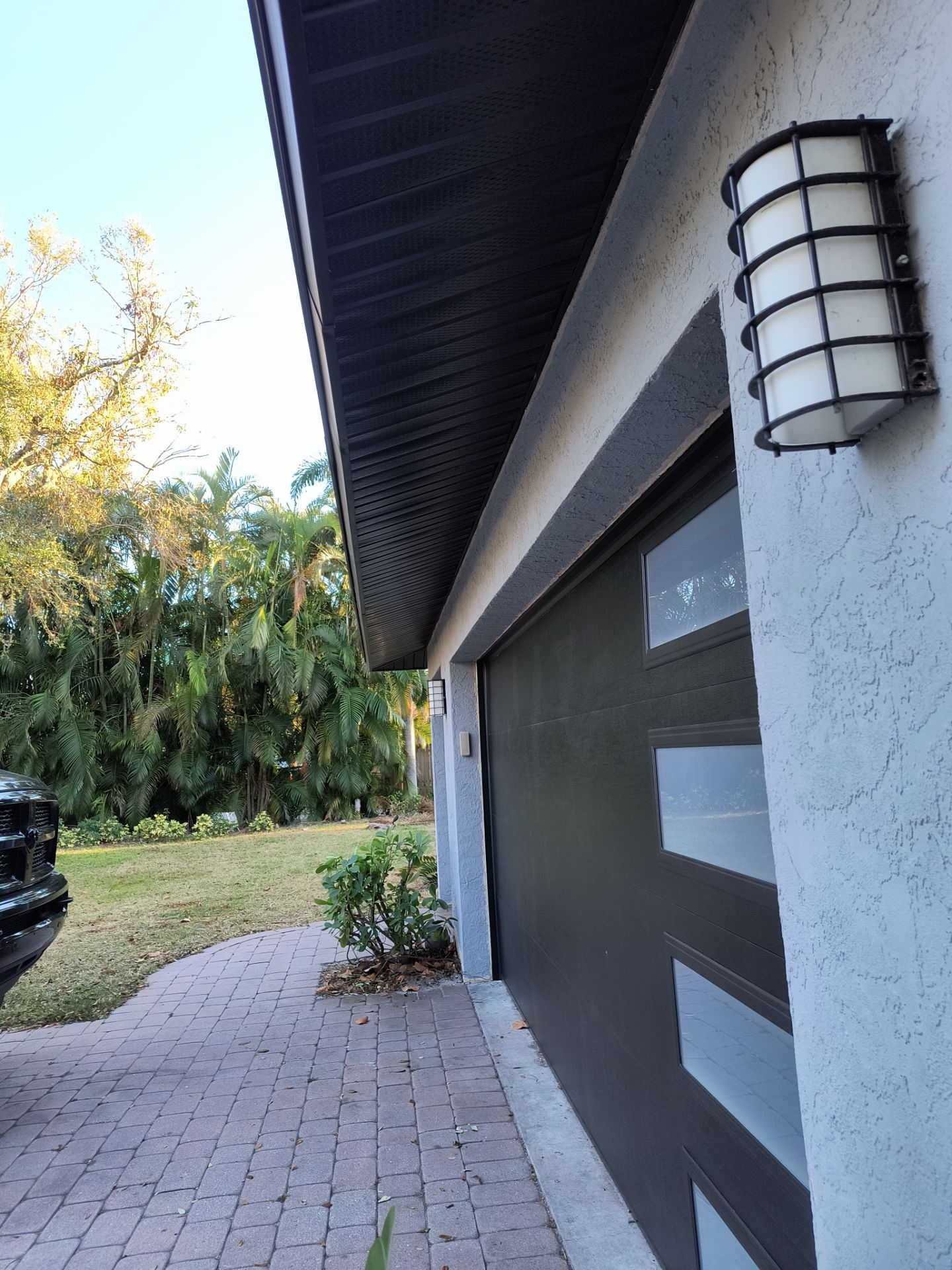 Gutter Repair Service in Sarasota FL - Black Soffit by Gutter Professors