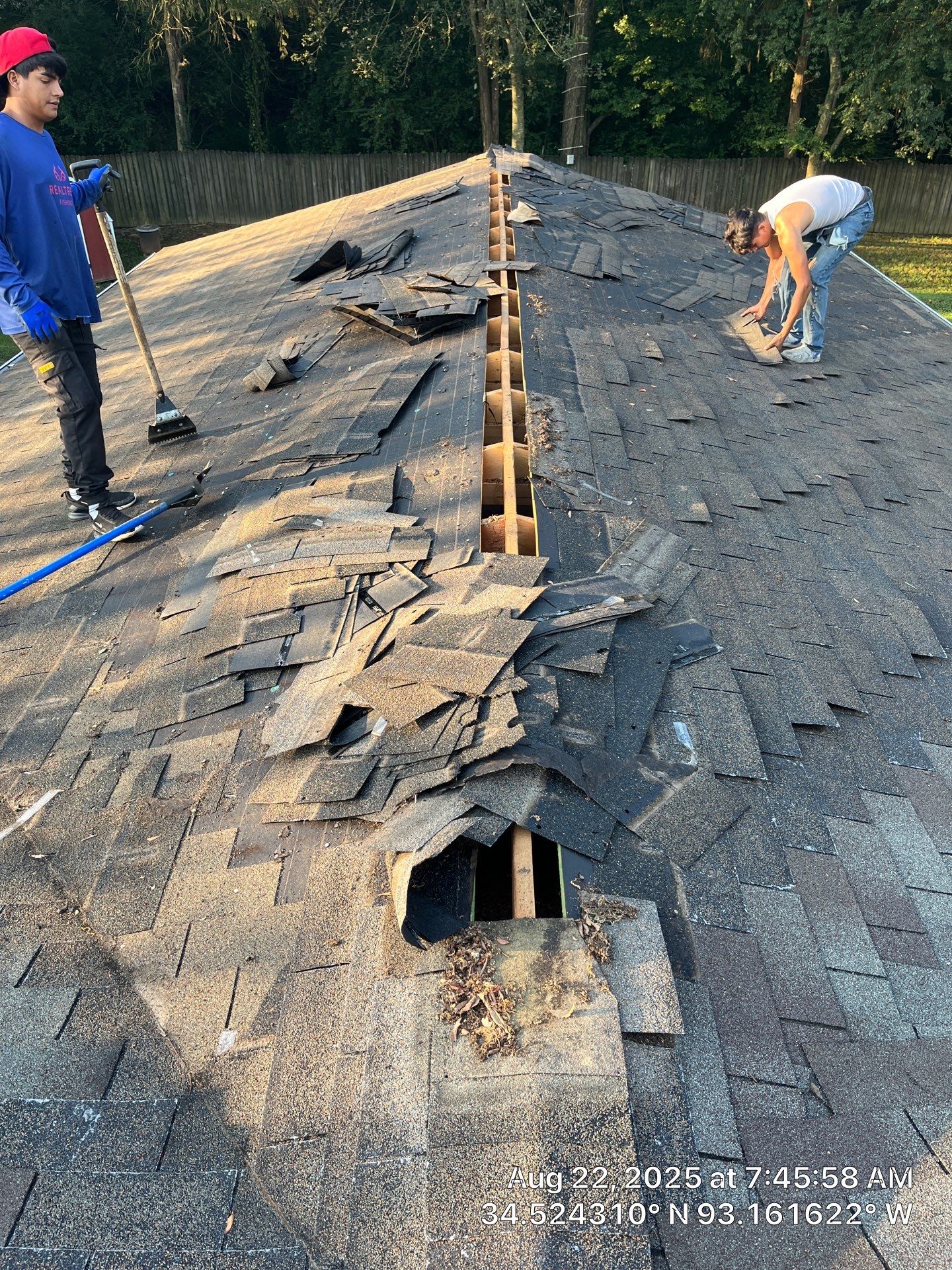 GAF Timberline HDZ Roof Replacement and Decking Repair in Hot Springs by Temple Roofing and Exteriors