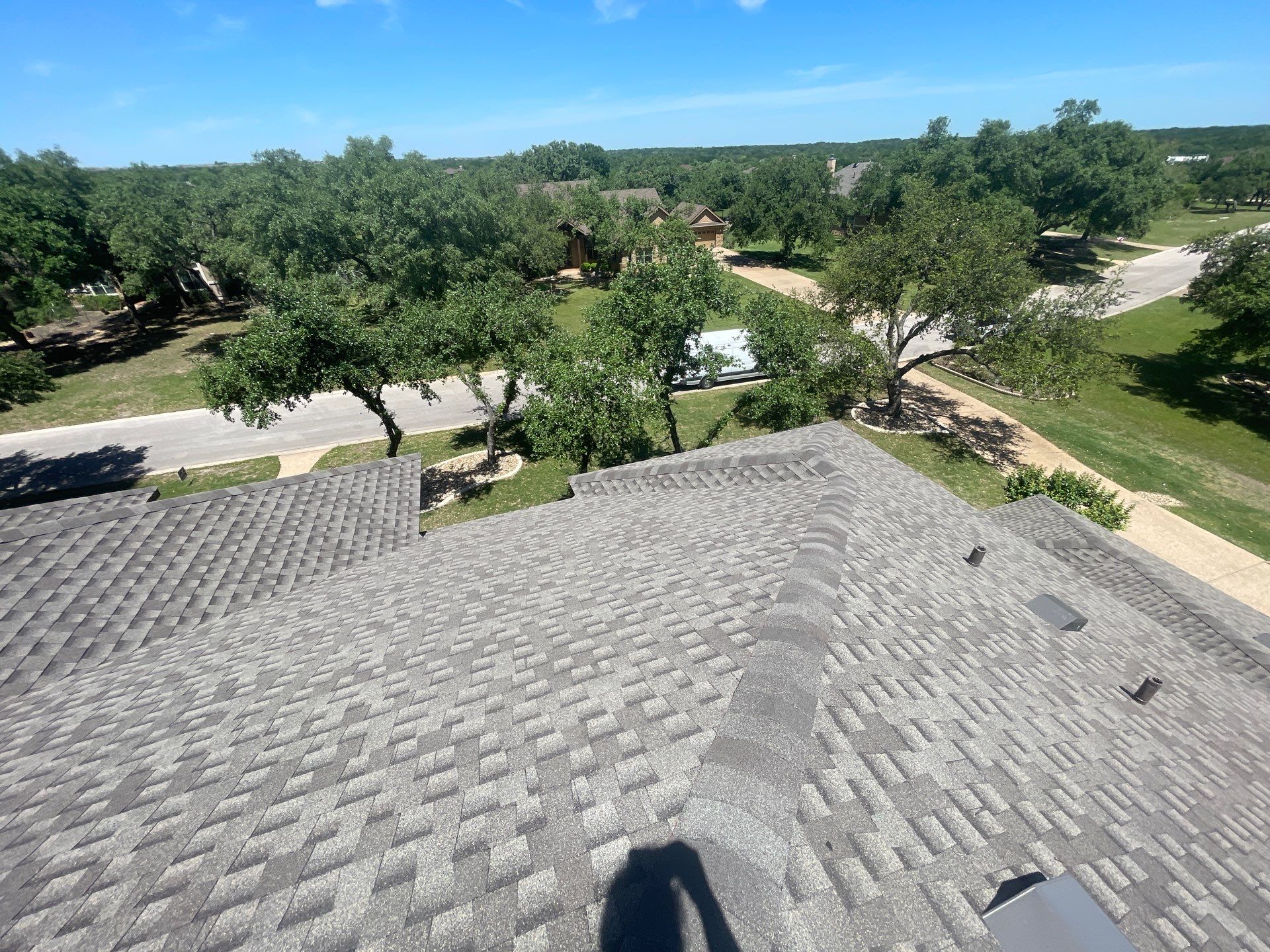 Residential Roof Replacement using GAF - HDZ - Weathered Wood by Action Exteriors Austin