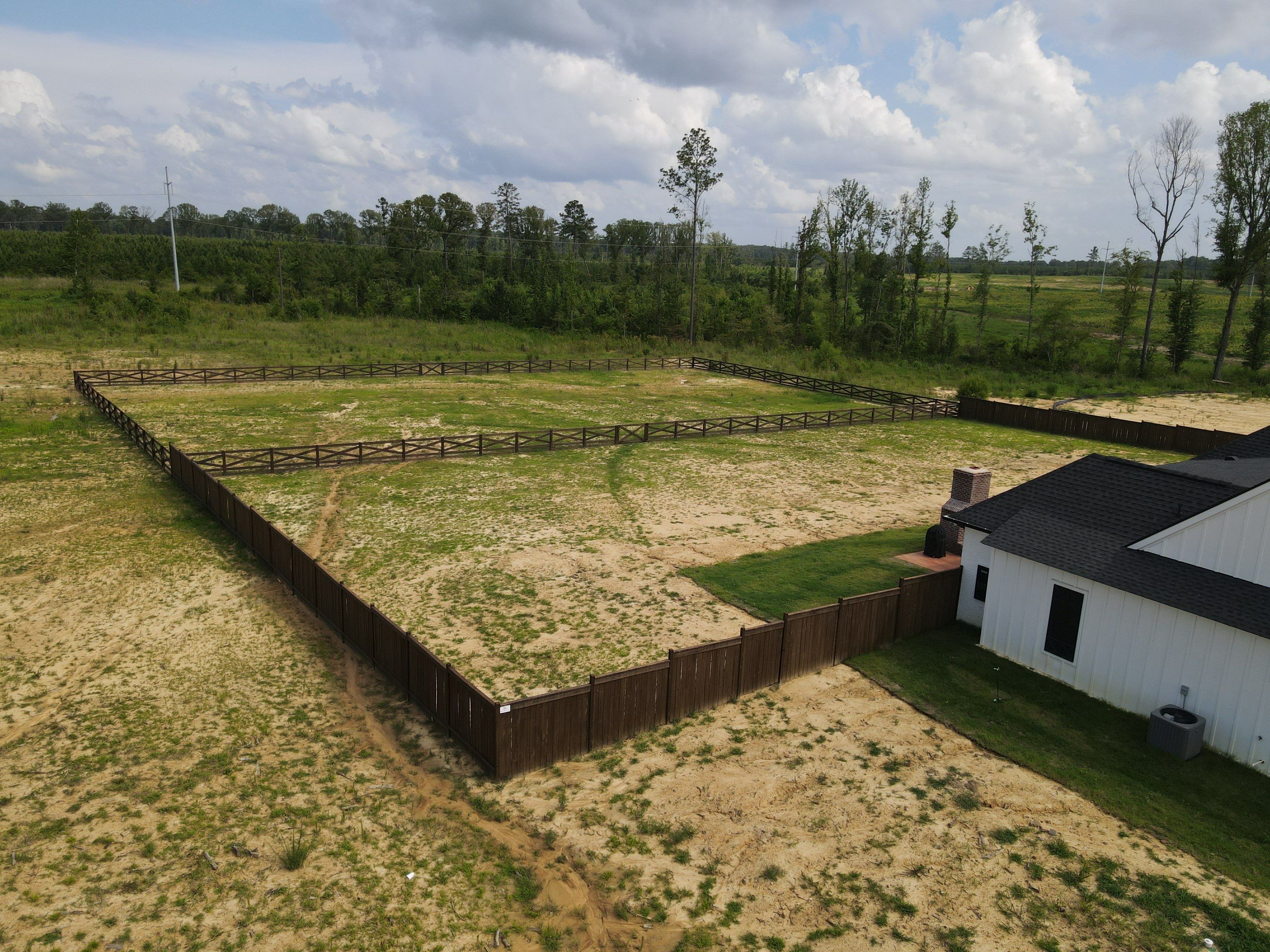 6ft Good Neighbor/4ft Farm Fence by Roberson Construction LLC
