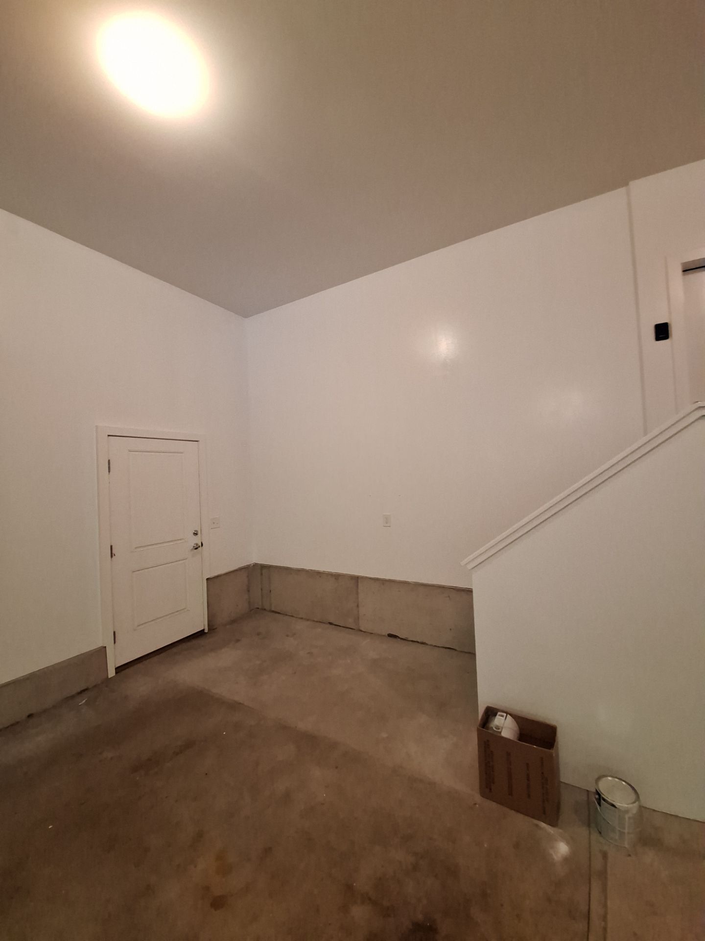 Garage Transformation in West Michigan | Full Interior Repaint & Epoxy Flake Floor in Tidal Wave Blend by Gordon Painting