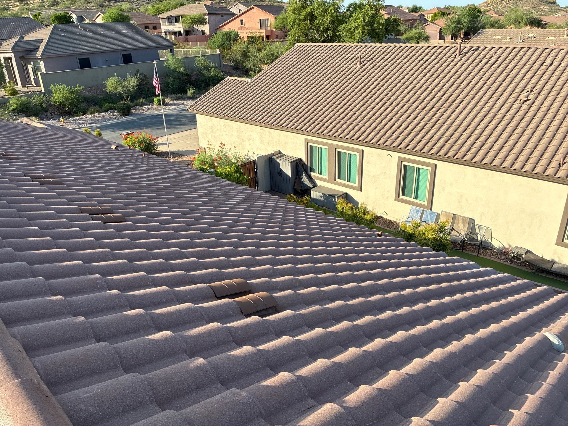 Residential Roof Install using Concrete Tiles in Gold Canyon by Weather-Tite Roofing