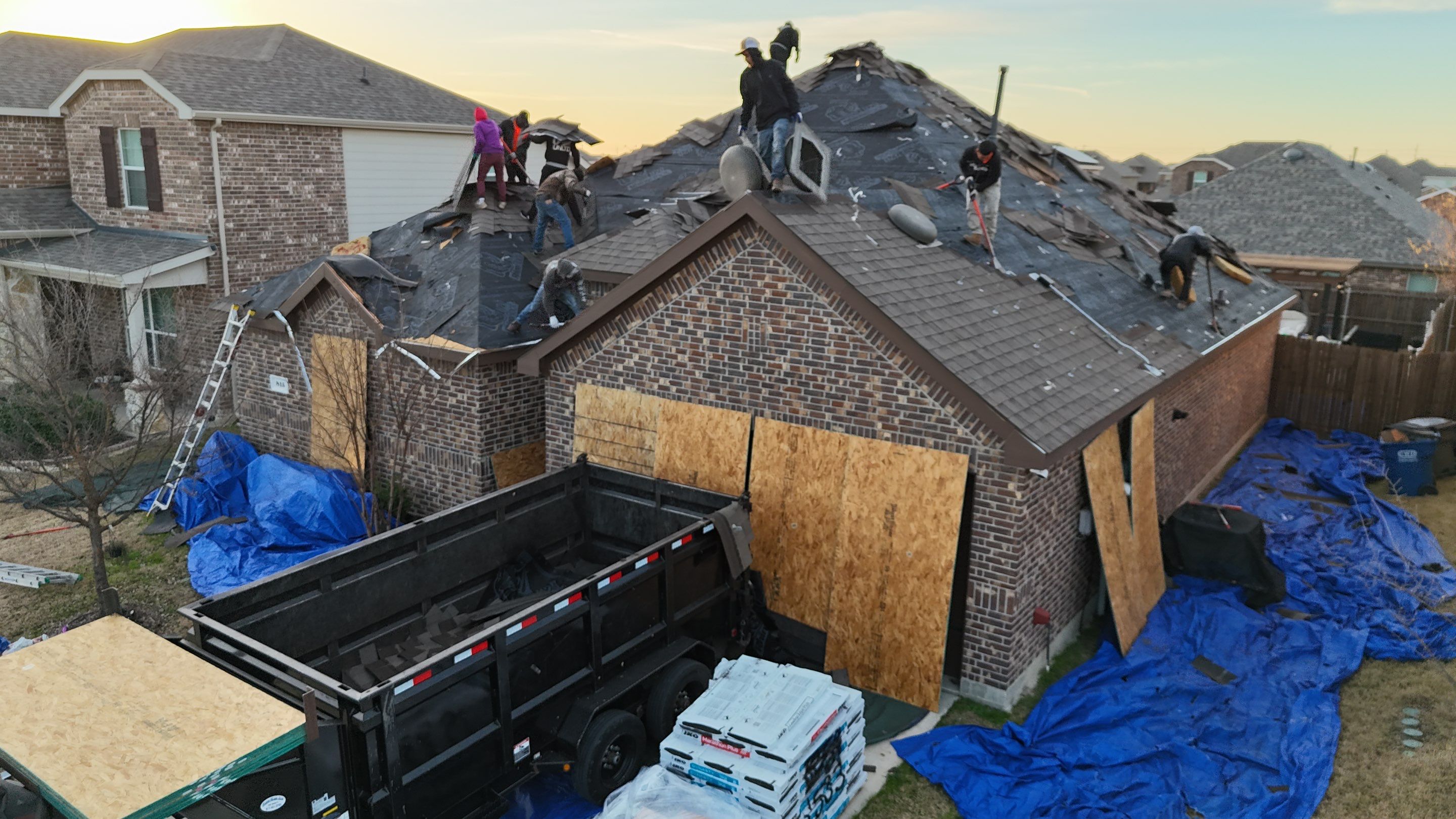 Project in Princeton, TX by Straight Forward Roofing and Construction 