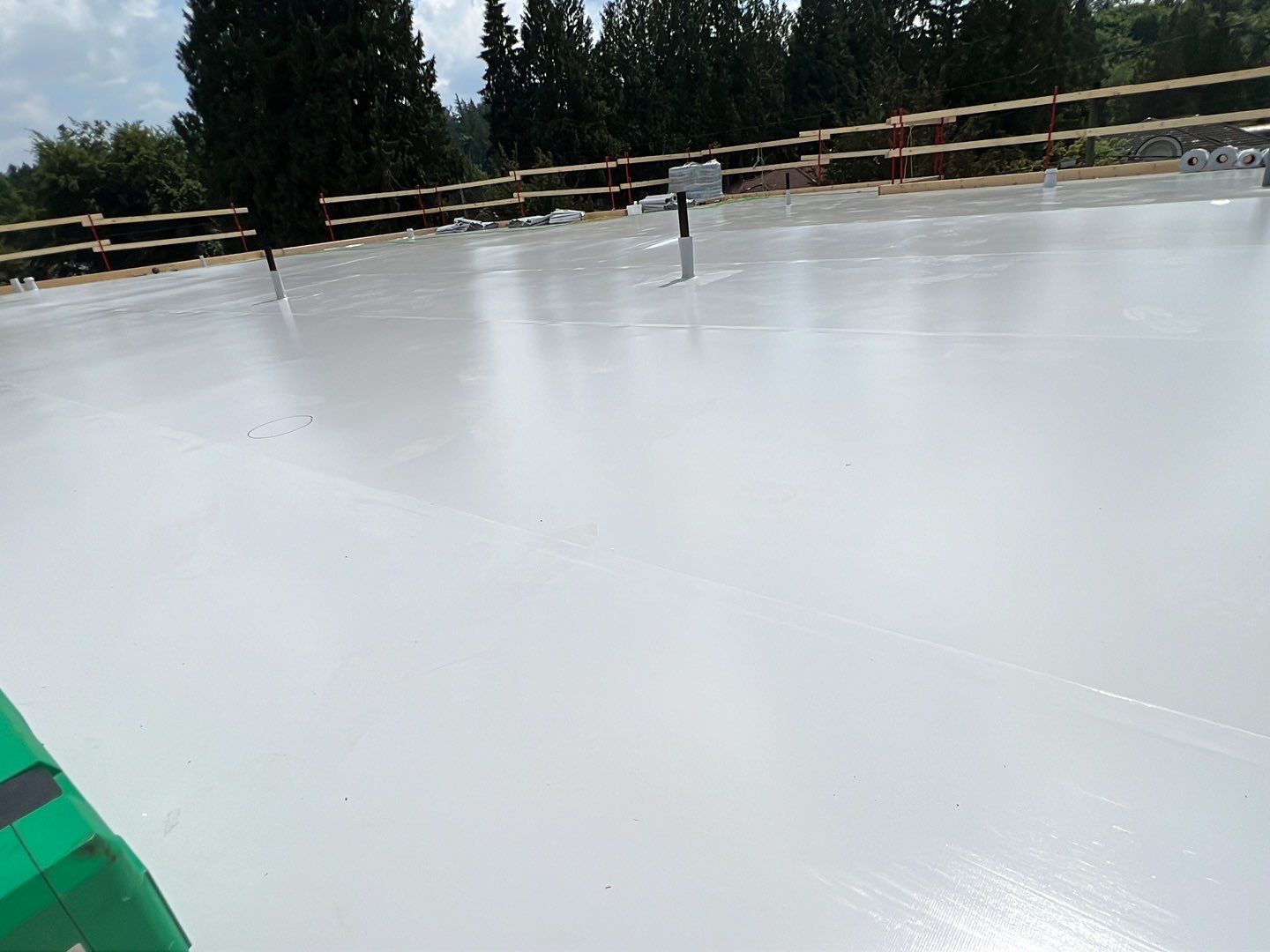 Residential Roofing Installation using Durolast roofing membrane by Top Notch Roofing Inc