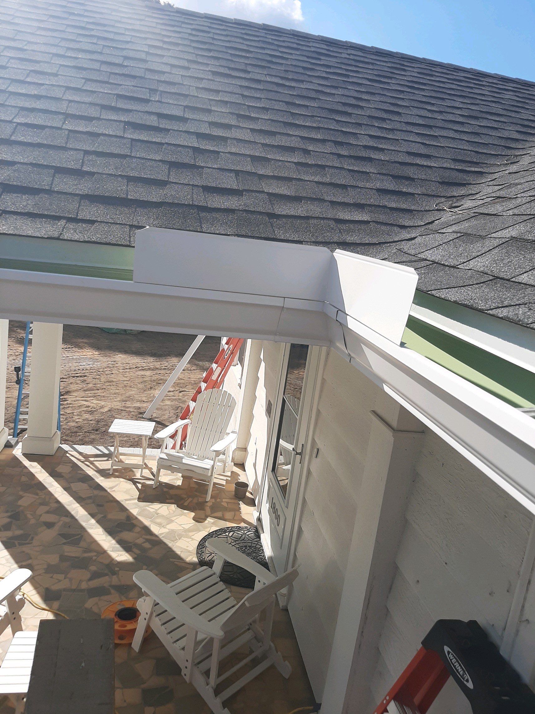 Gutter Installation using K-Style Seamless Gutters by Gutter Professors