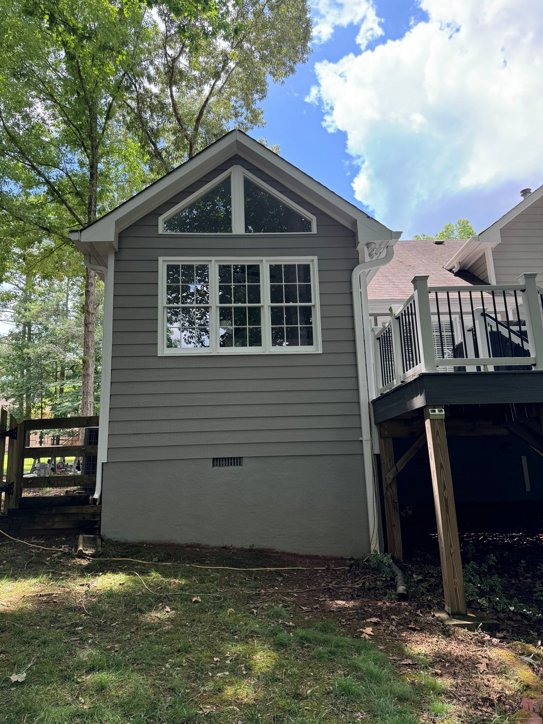 Exterior Painting and Chimney Siding Refresh in Woodstock, Georgia by Swift Home Renovations