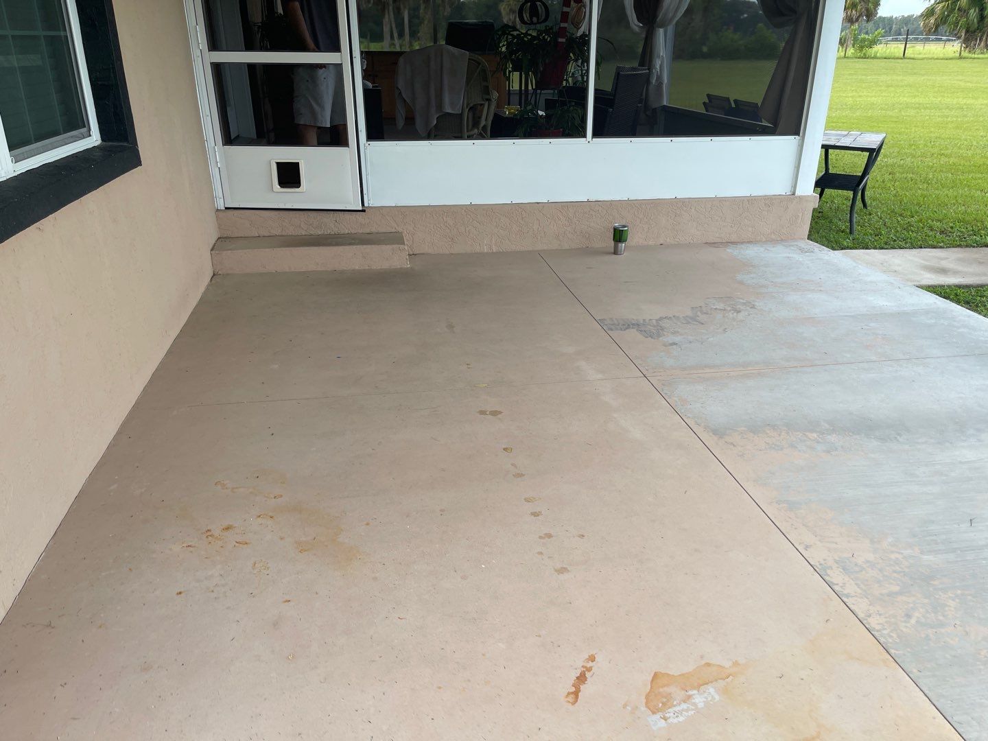 Porches Project in Chiefland, FL in Driftwood by Cross Creek Concrete Coatings