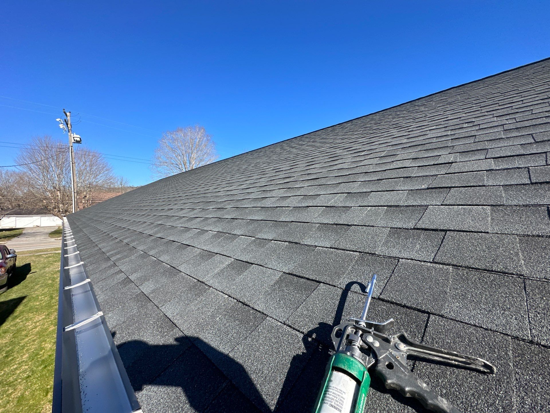 Residential Roofing Installation using GAF Timberline HDZ Charcoal by Nitro Roofing and Construction