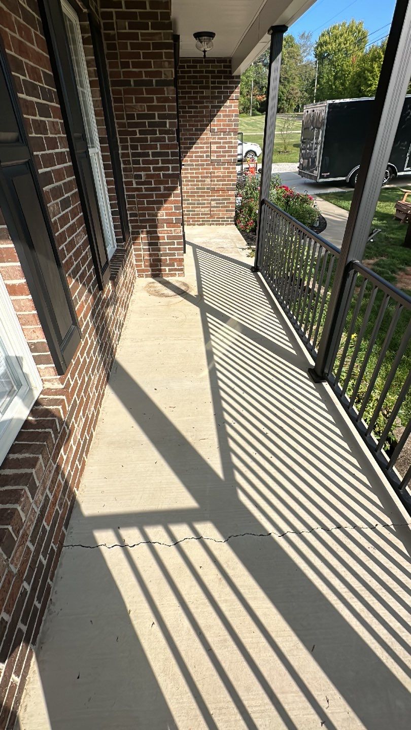Porch + Garage Project in Weirton by Floors in a Day, Inc