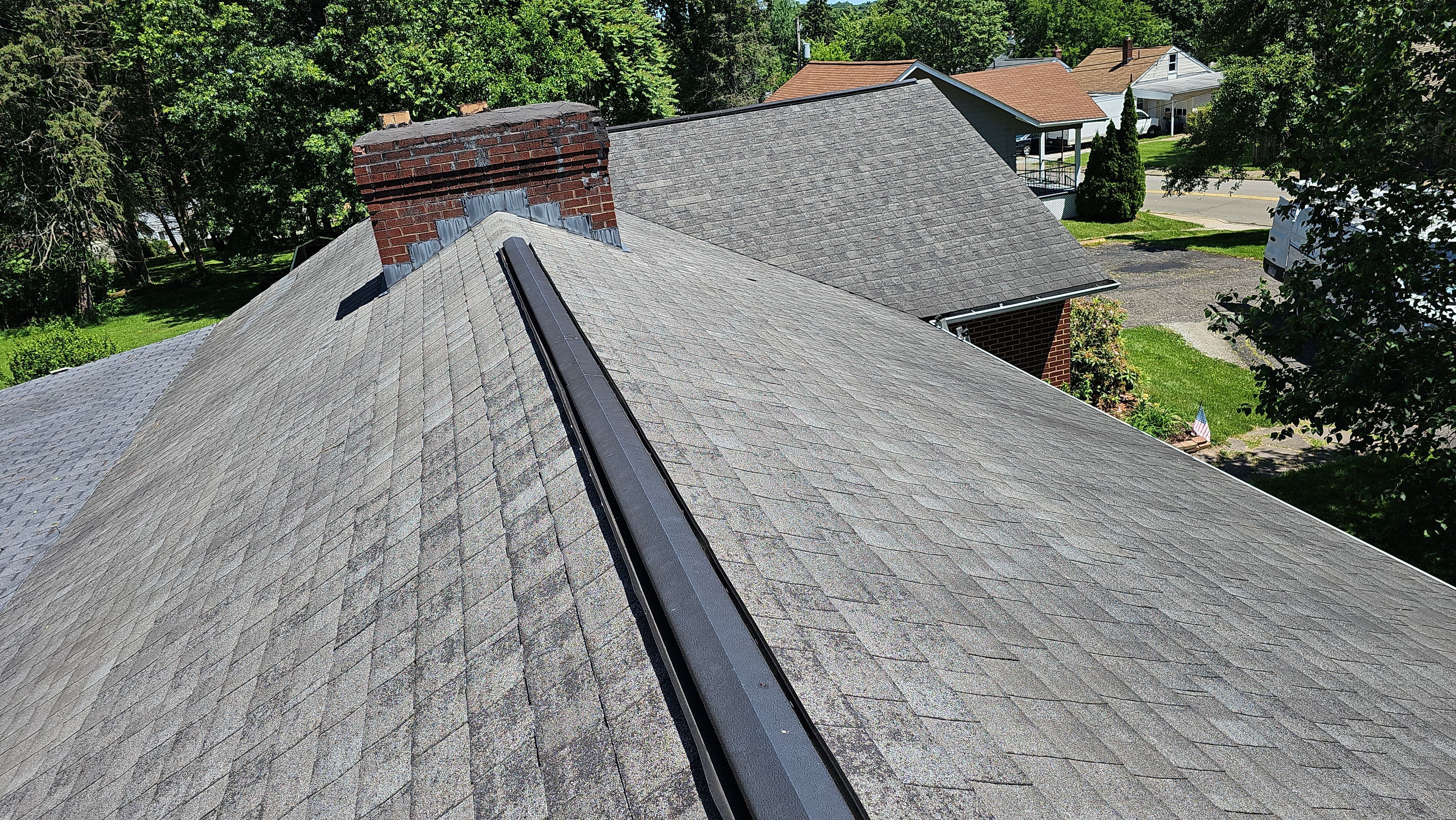 Atlas Pinnacle, Color, Oyster Shell, Drip Edge, Color, White by Eagle Eye Roofing