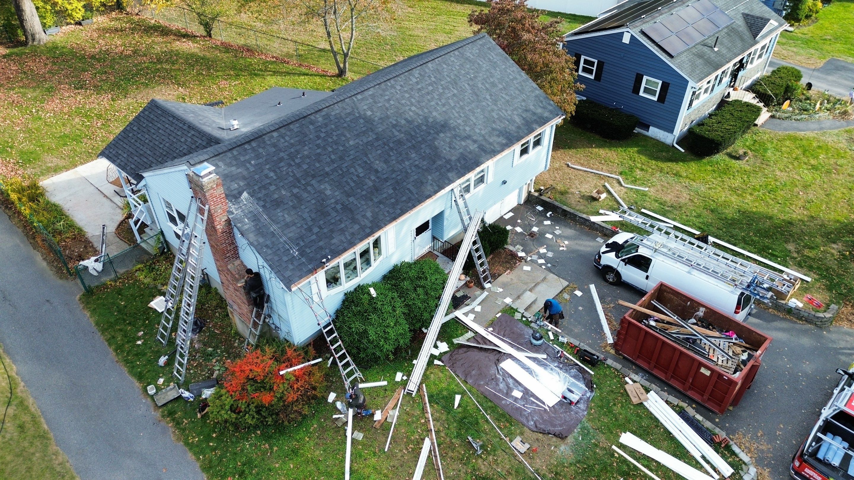Full Roofing, Chimney, and Gutter Renovation | Woburn, MA by Mighty Dog Roofing of Greater Middlesex County