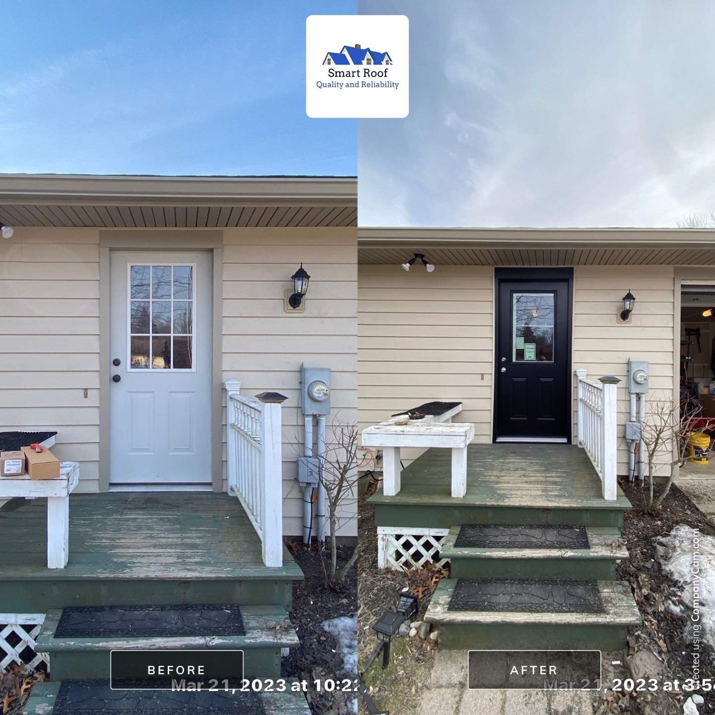 Entry Door using Replace Exterior Door by Smart Roof
