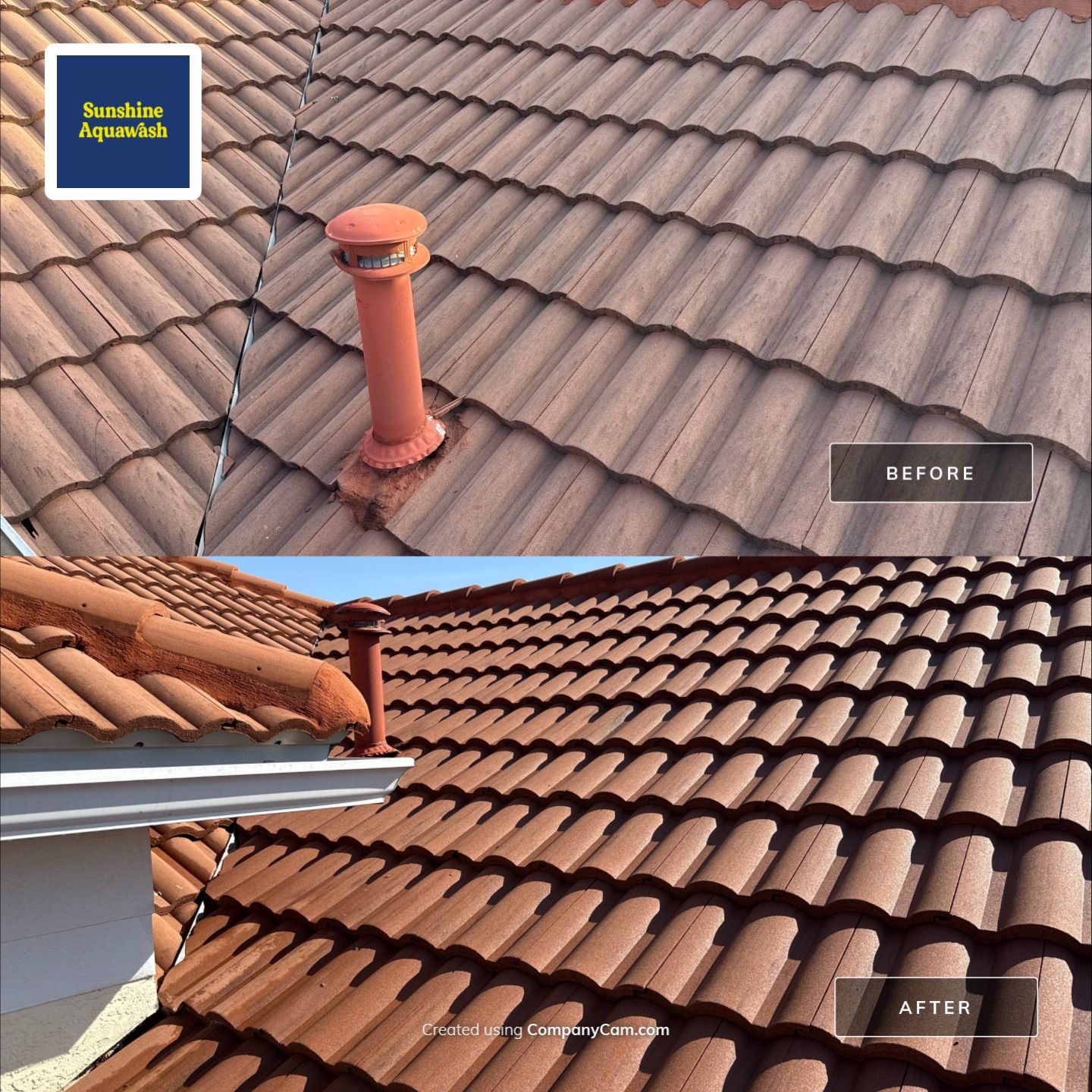 Roof Cleaning & Gutter Brightening | The Inlets Community | Manatee River | Bradenton, FL by Sunshine AquaWash