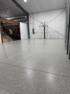 Beautiful Floor for Your Barndominium / Shouse! 💥🏀