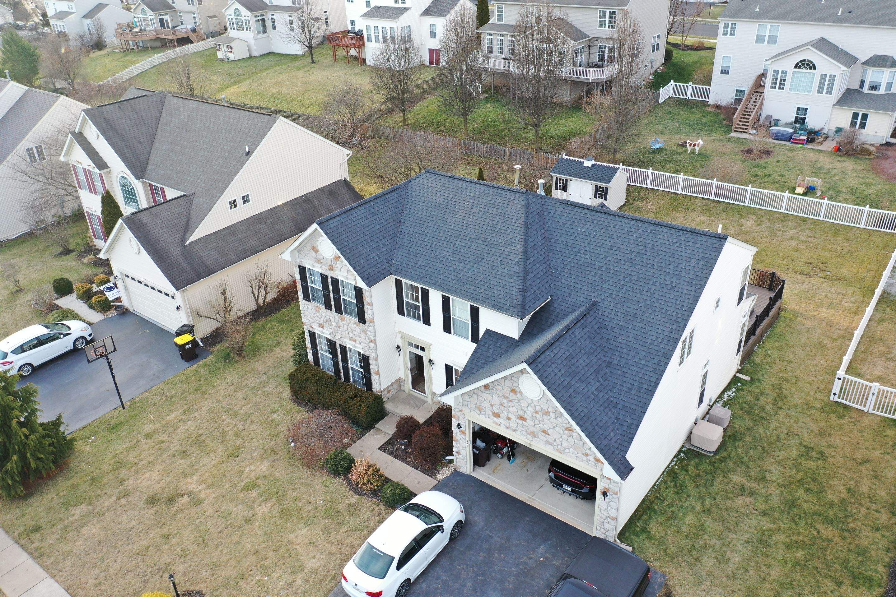 Roofing Installation using CertainTeed Landmark - Moire Black by Storm Guard of Ches-Mont PA