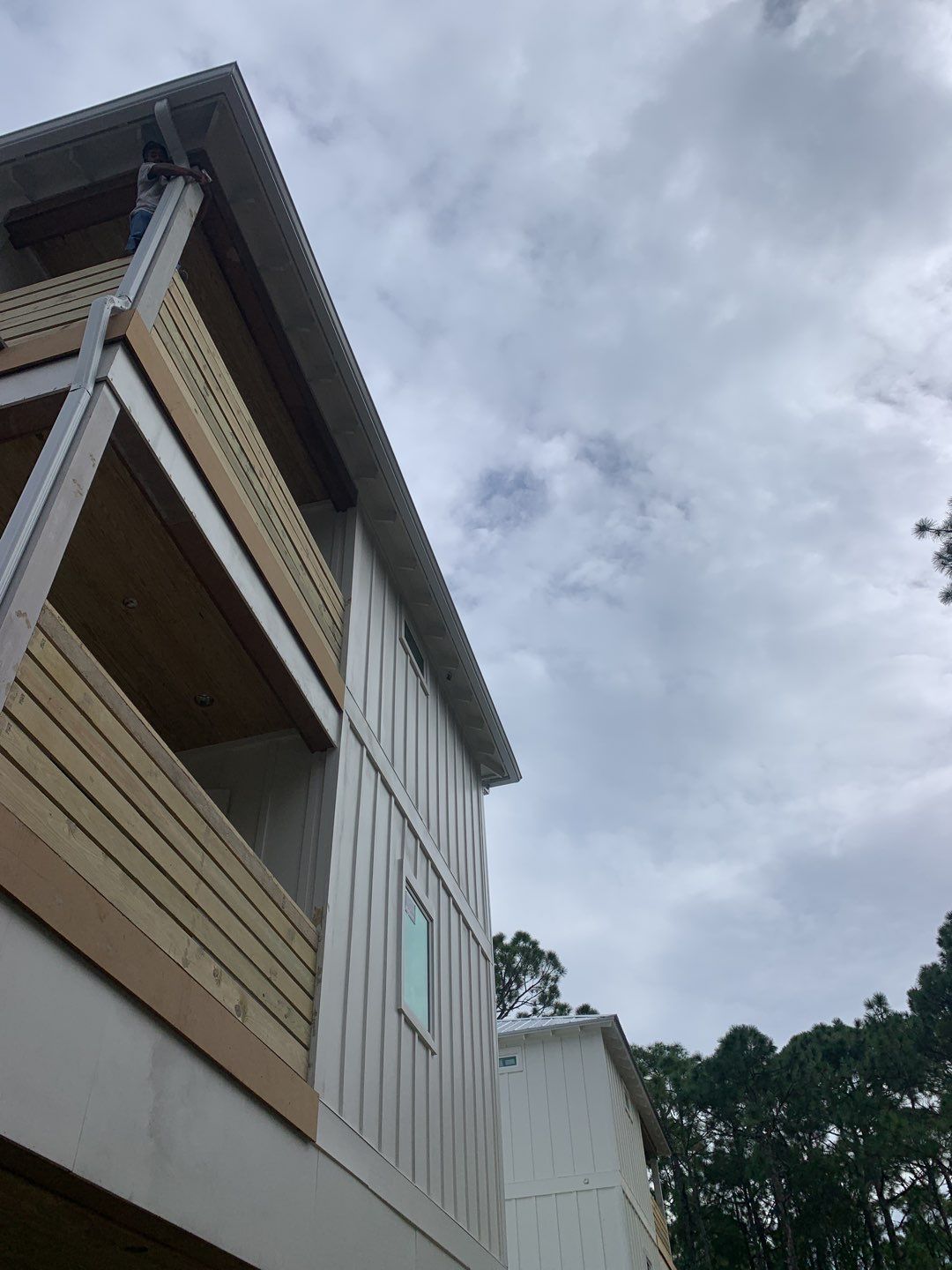 Seamless Aluminum Gutter Installation using 6 Inch Seamless Gutters in Santa Rosa Beach, FL by Gutter Professors
