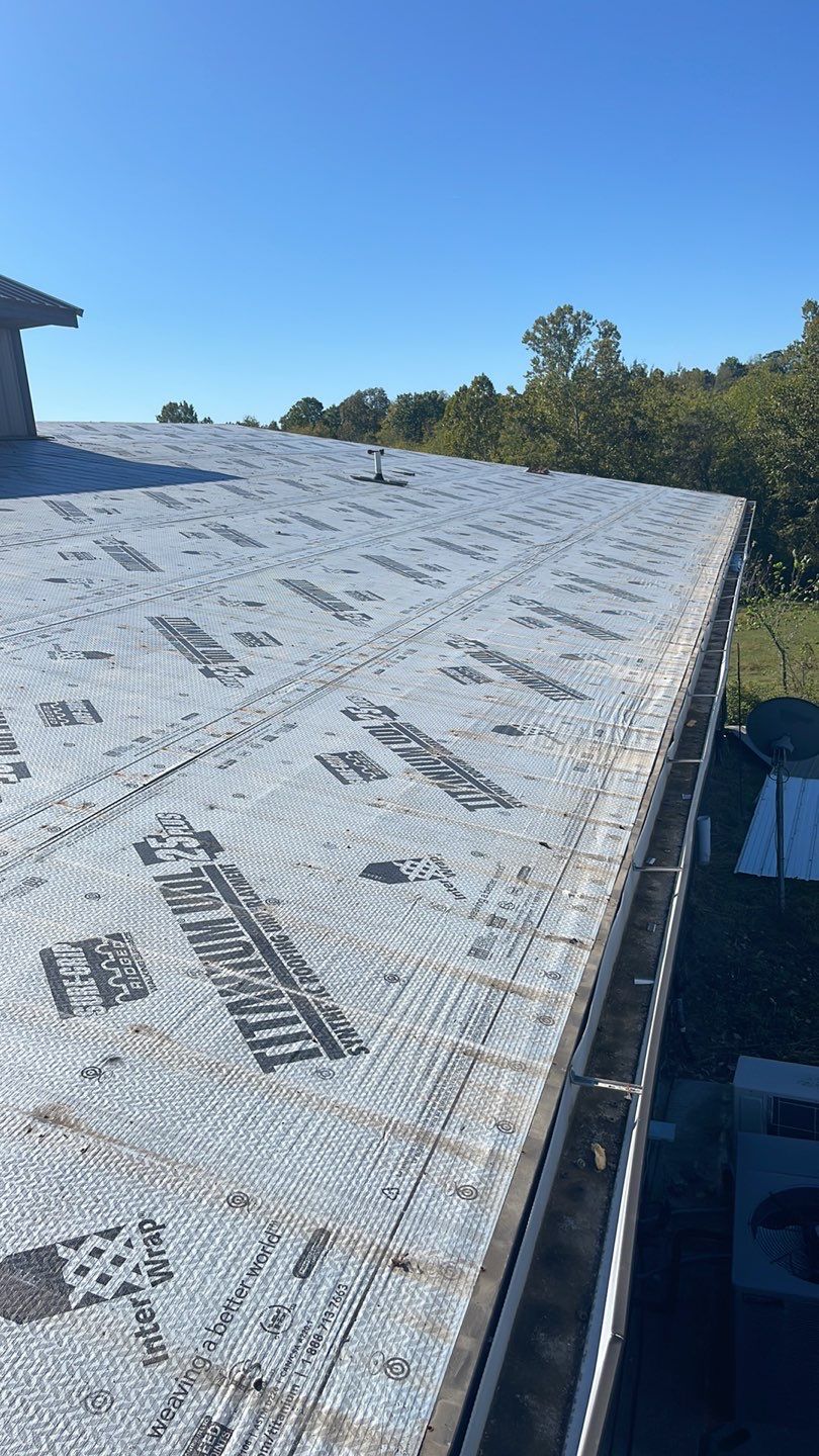 Residential Roofing Install - 29-Gauge G-Rib Metal - Color Burnished Slate  by Titan Commercial & Residential Roofing 