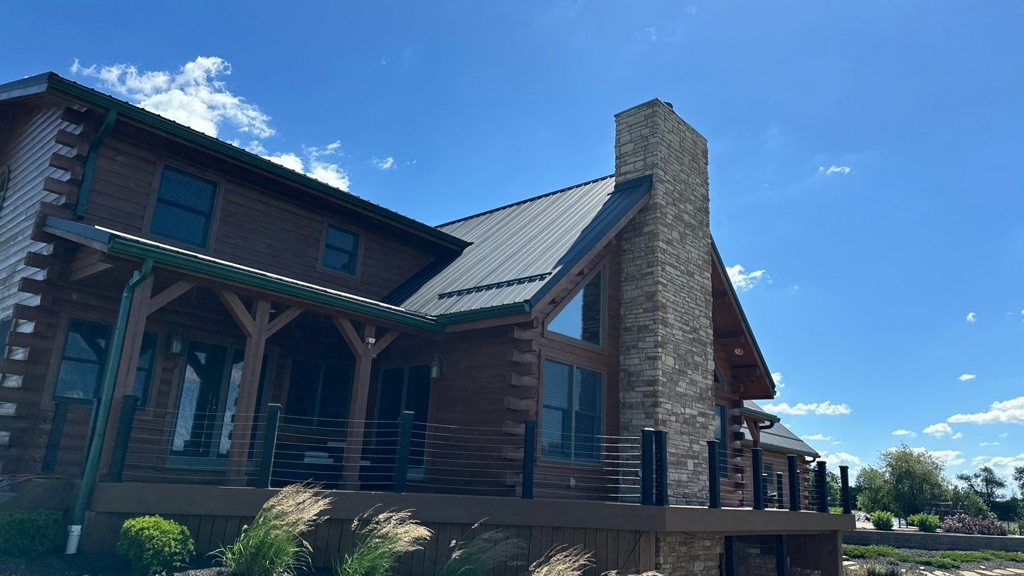 Residential Roofing Installation using Performance Panel Metal - Frost Black by RoofX 