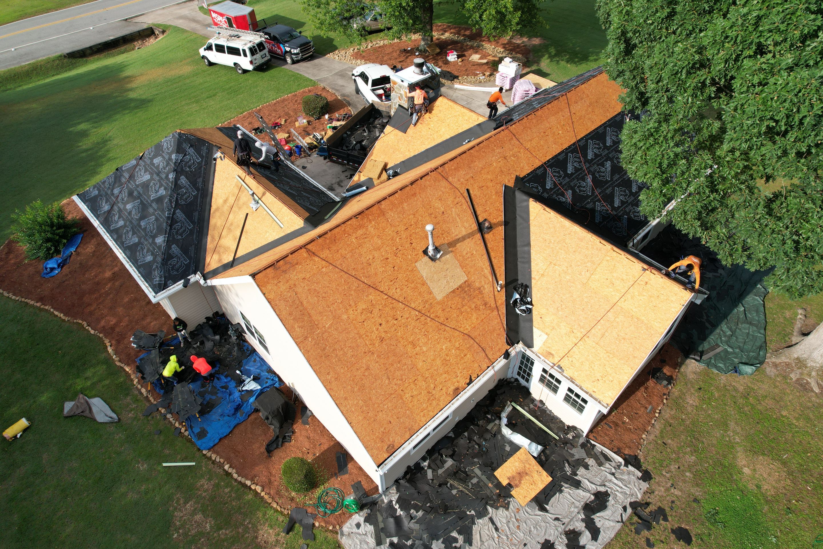 Residential Roofing Installation using Owens Corning by Inspector Roofing and Restoration