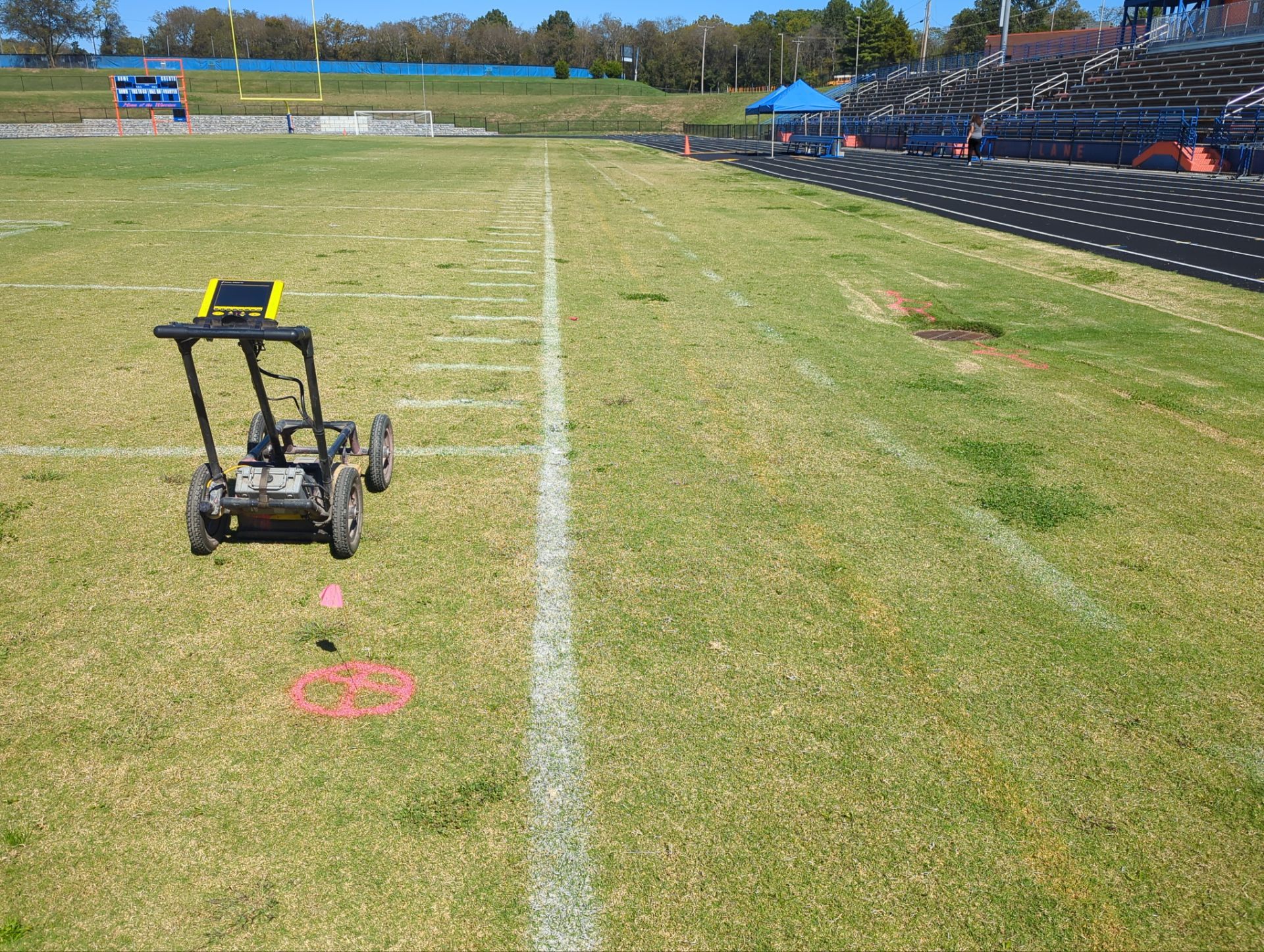 Football Field - Utility Locate and GPR Investigation by Alsip Locating Service, LLC