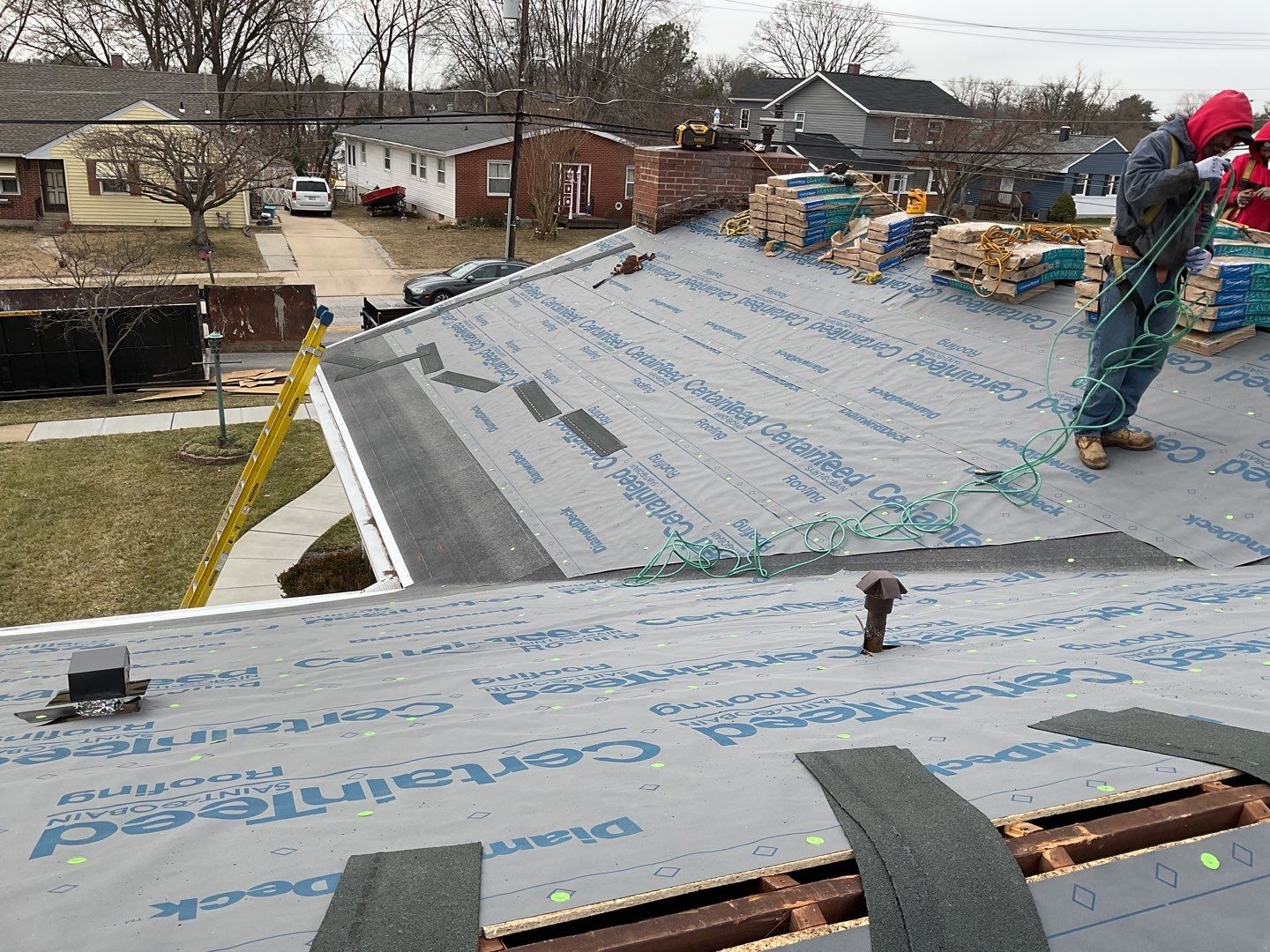 Residential Roofing Installation using CertainTeed Shingles by Alpha Design Services