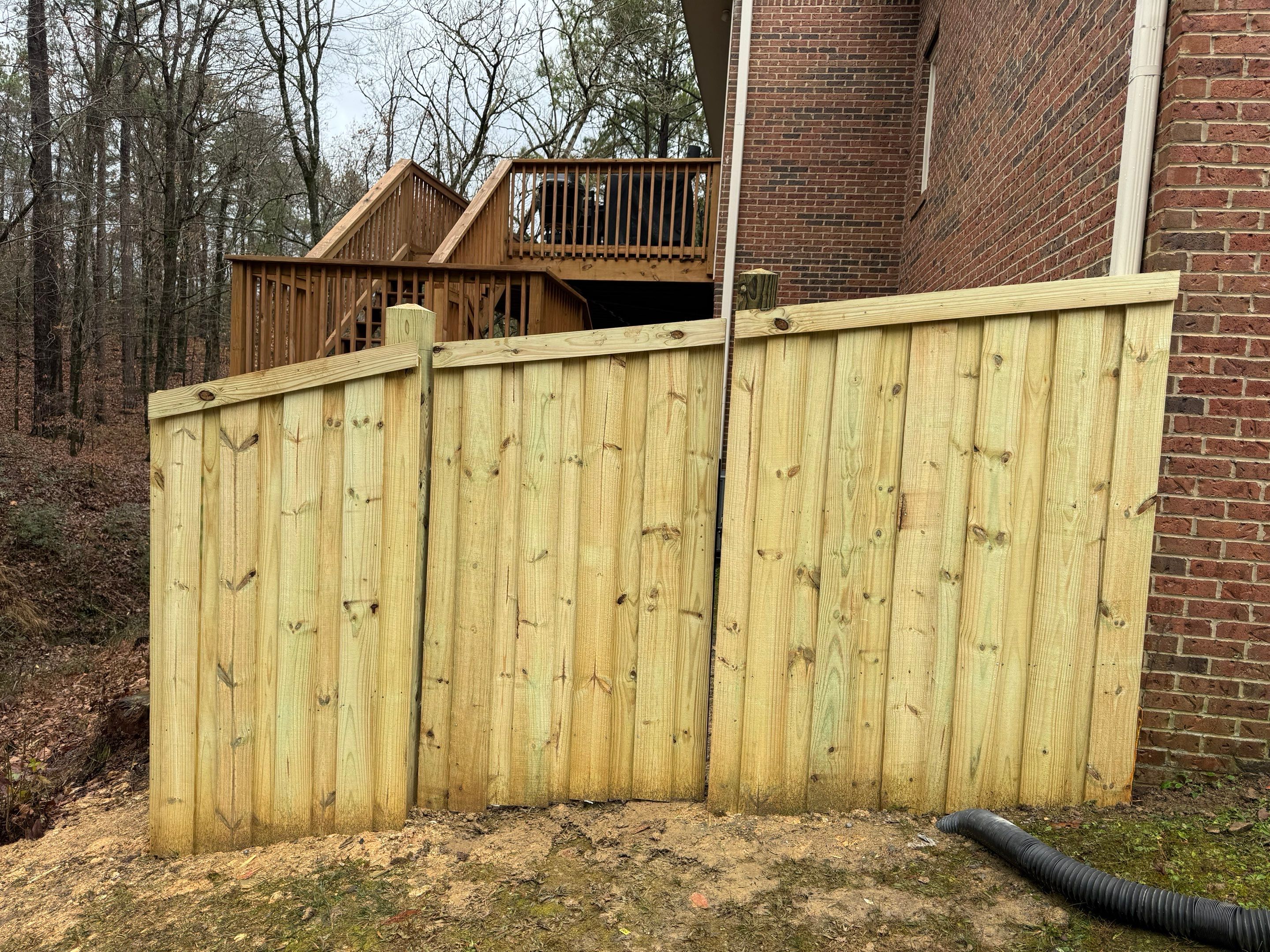 Brookview Highlands - Fence by Pillar and Pine