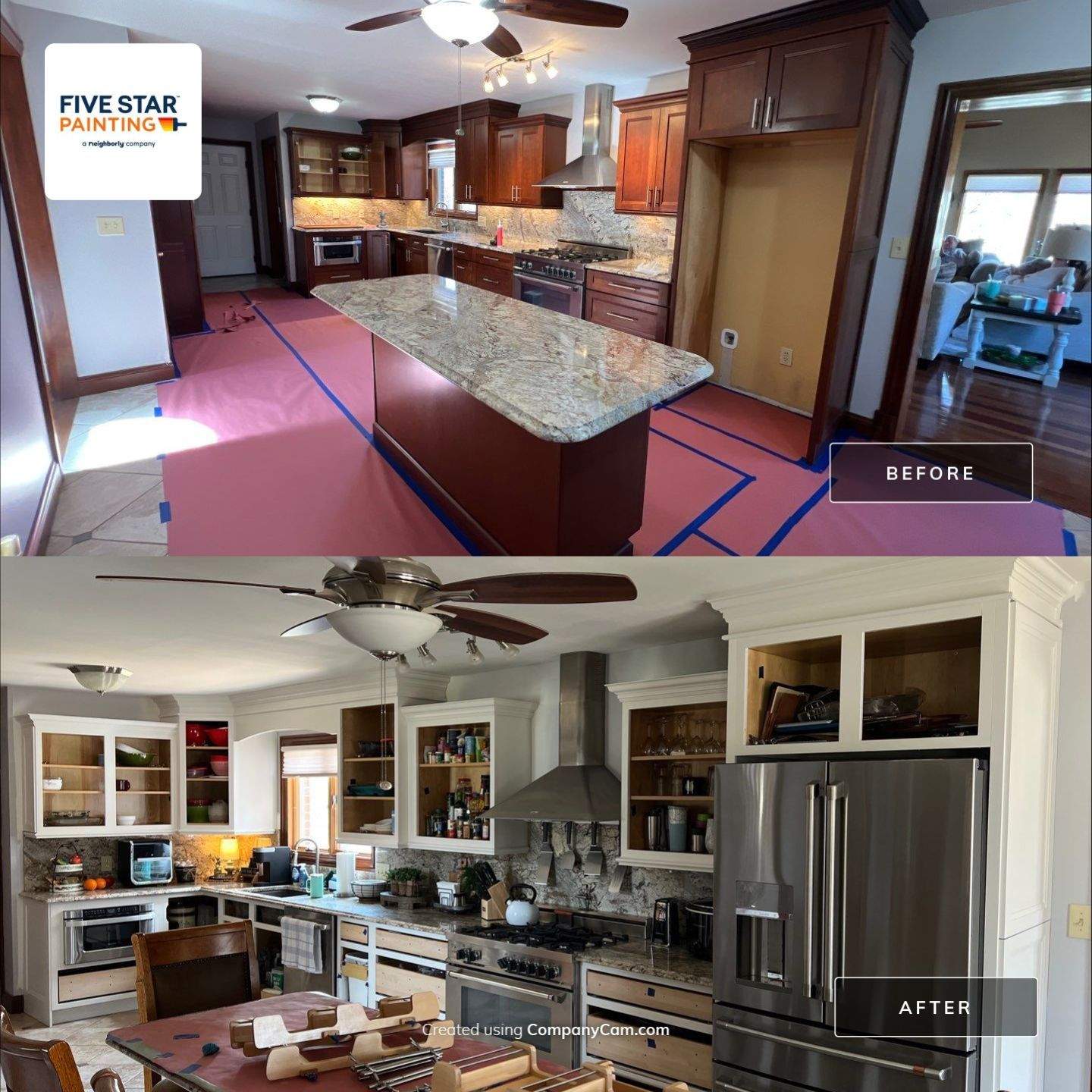 Five Star Painting - Cabinets by Five Star Painting of Batavia