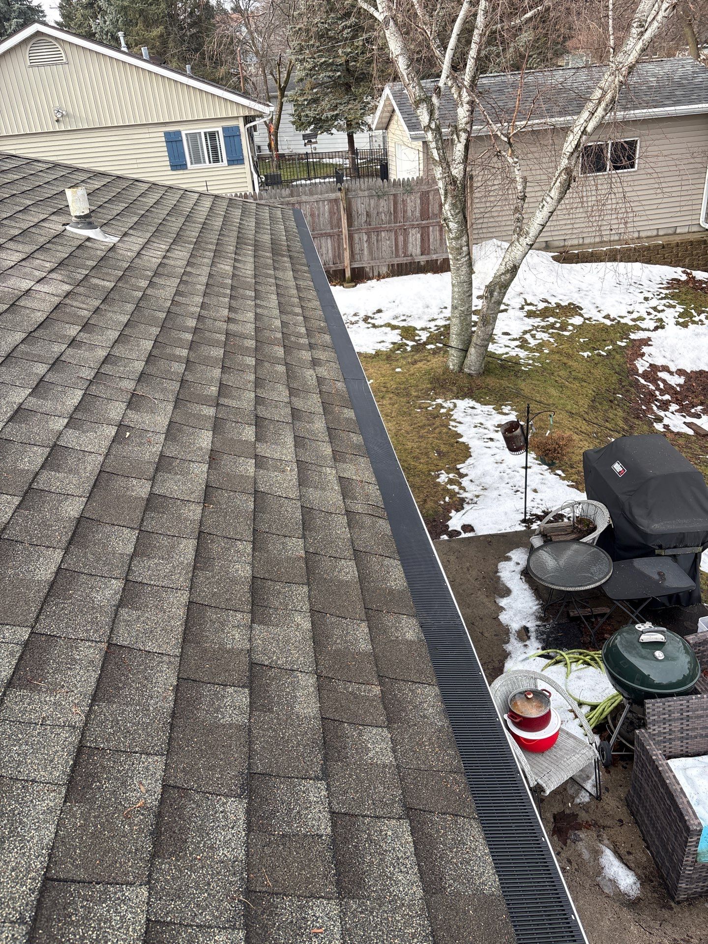 Rain Drop Gutter Guard Install Plymouth WI by Gellings Roofing and Siding LLC