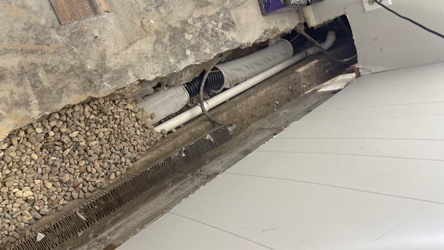 Drain tile and sump pump for George by Waterproofing Northeast