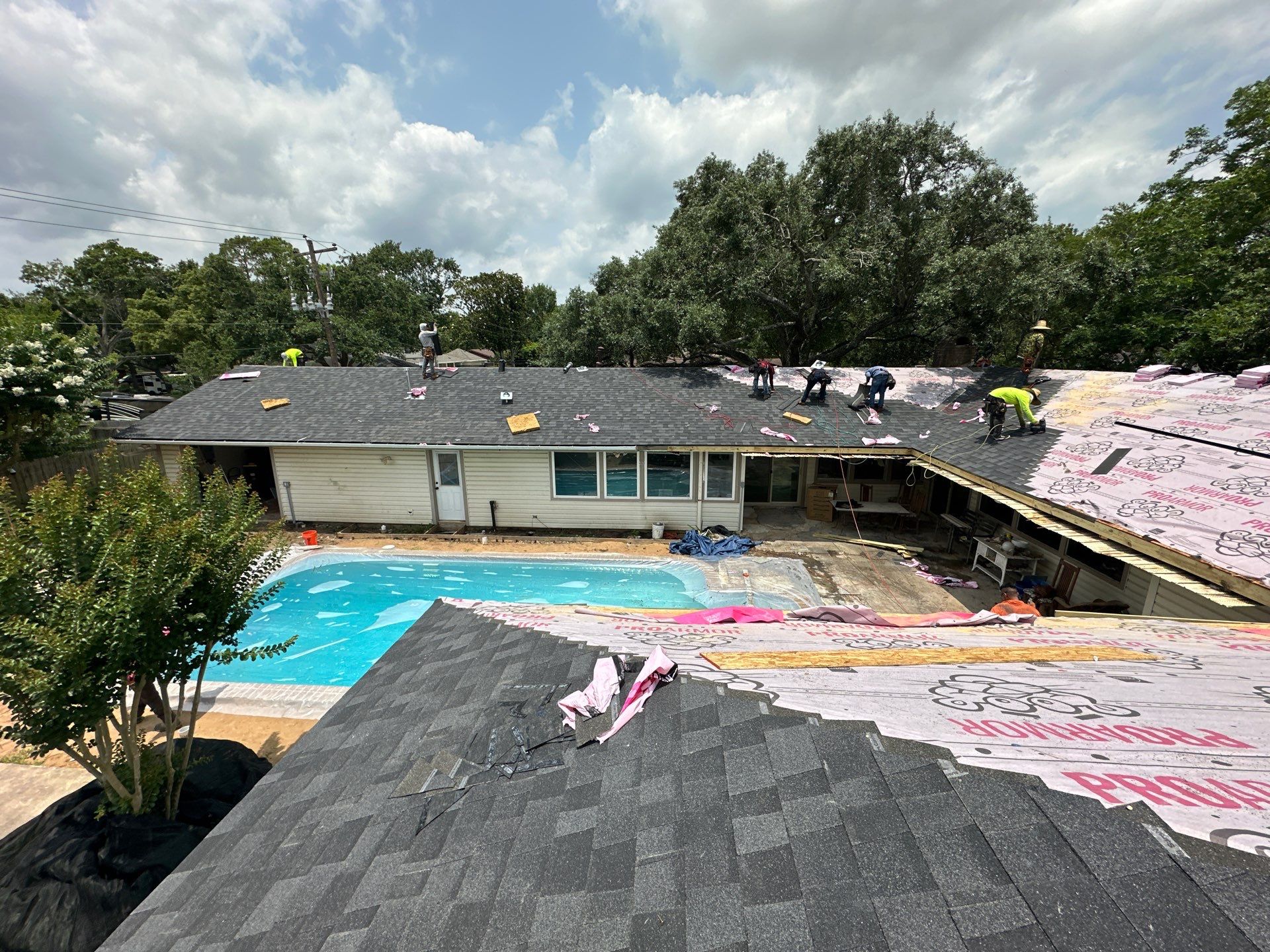 Project in Houston by Motion Roofing