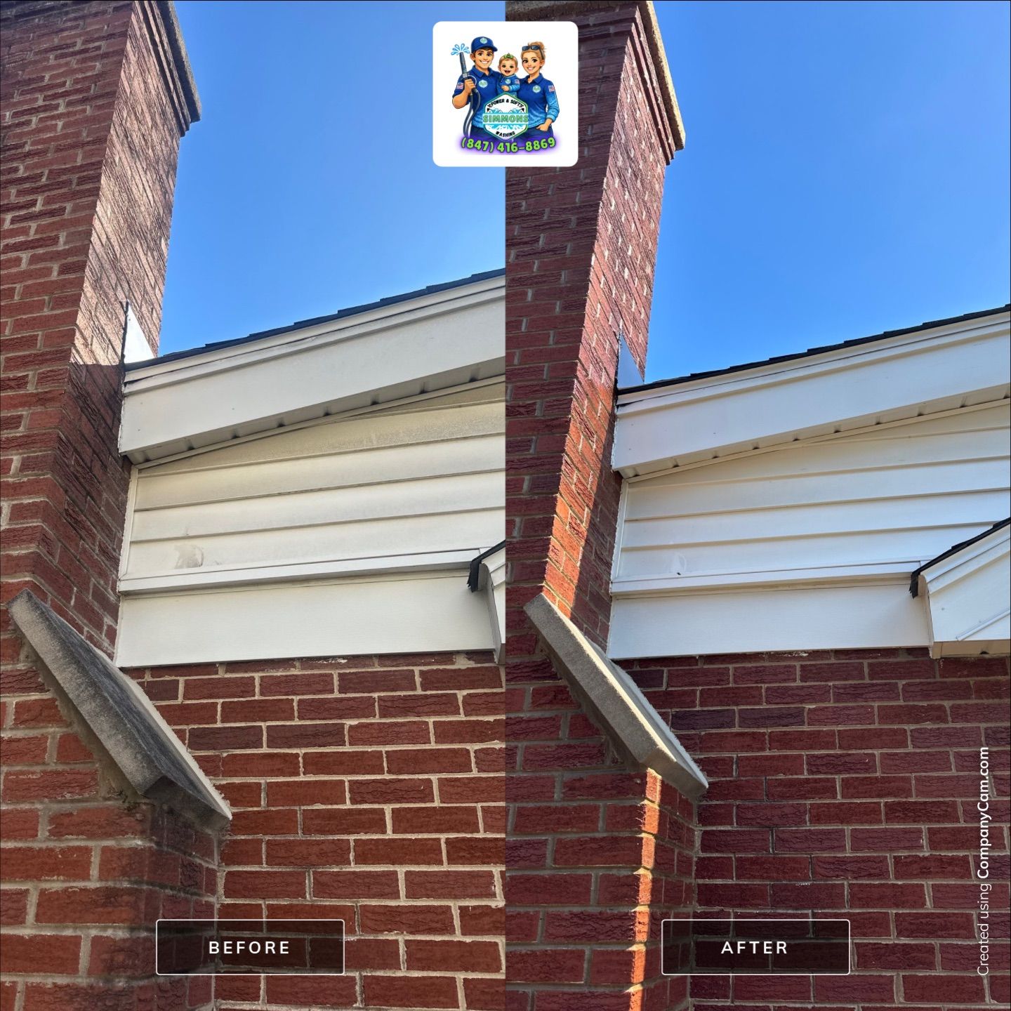 Project in Glenview by Simmons Power & Soft Washing