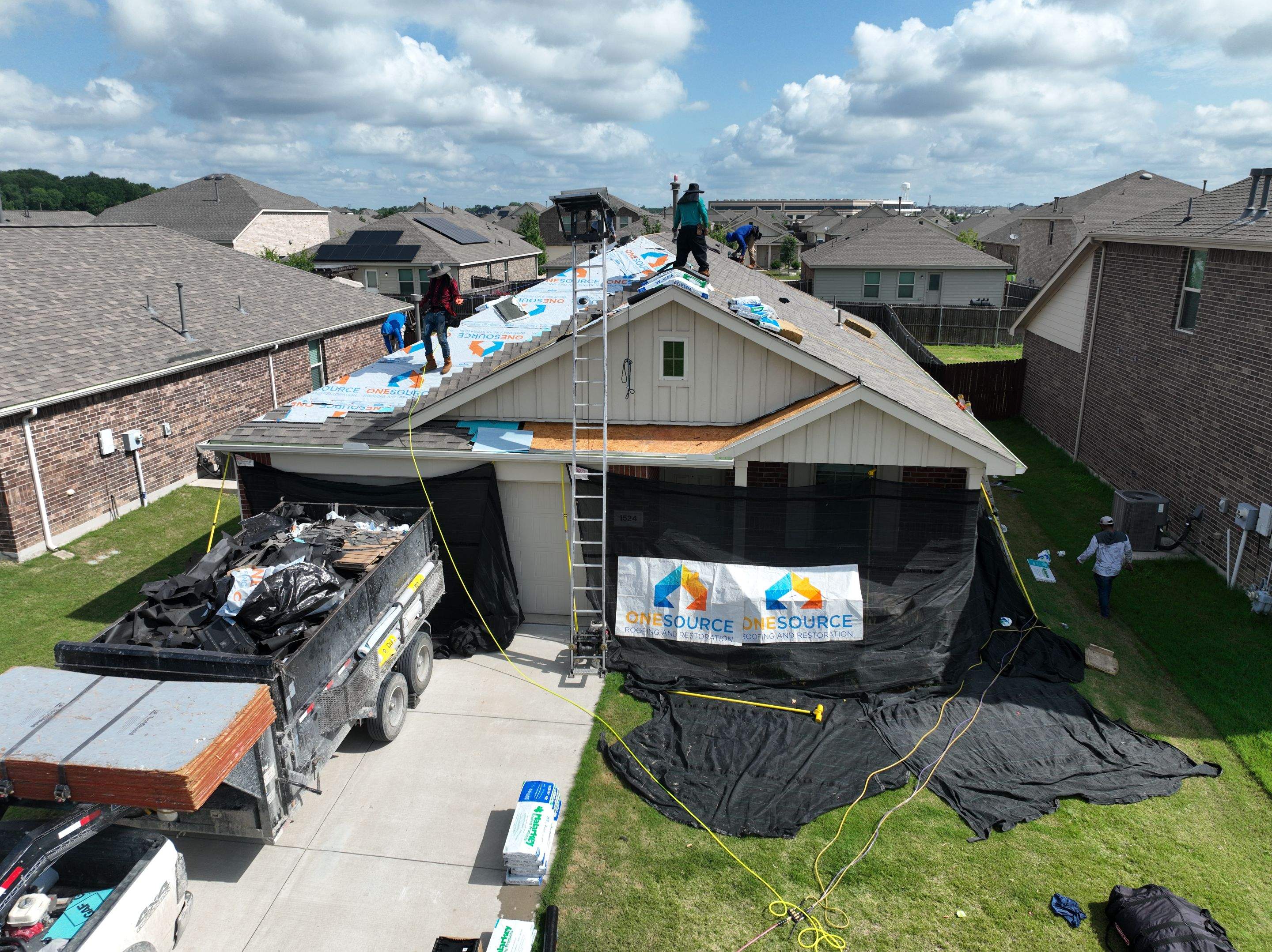 Residential Roofing Installation using Malarkey Vista Weathered Wood Plus by OneSource Roofing and Restoration