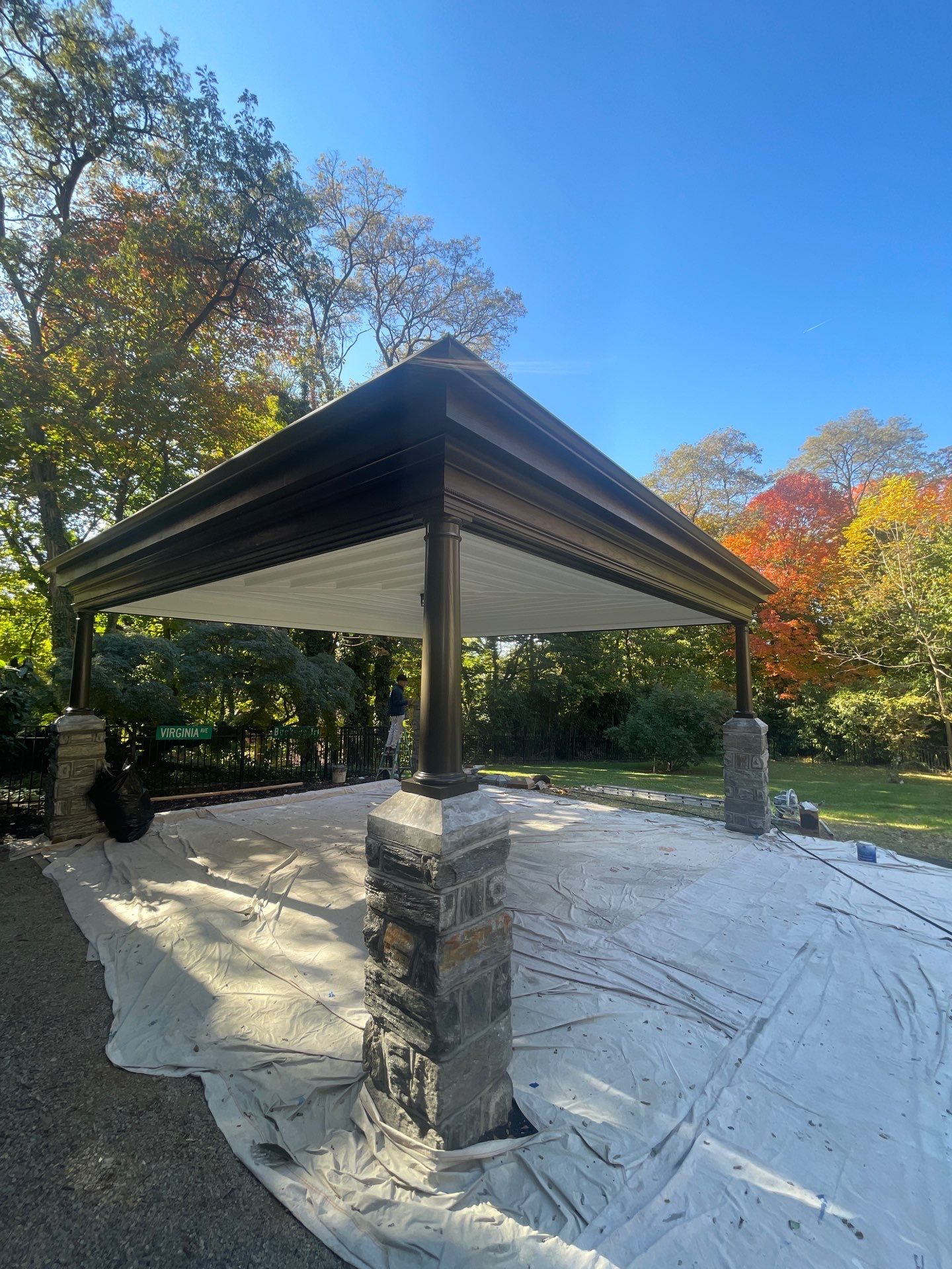 Exterior Column & Carport Refresh in Mt. Airy by Groovy Hues