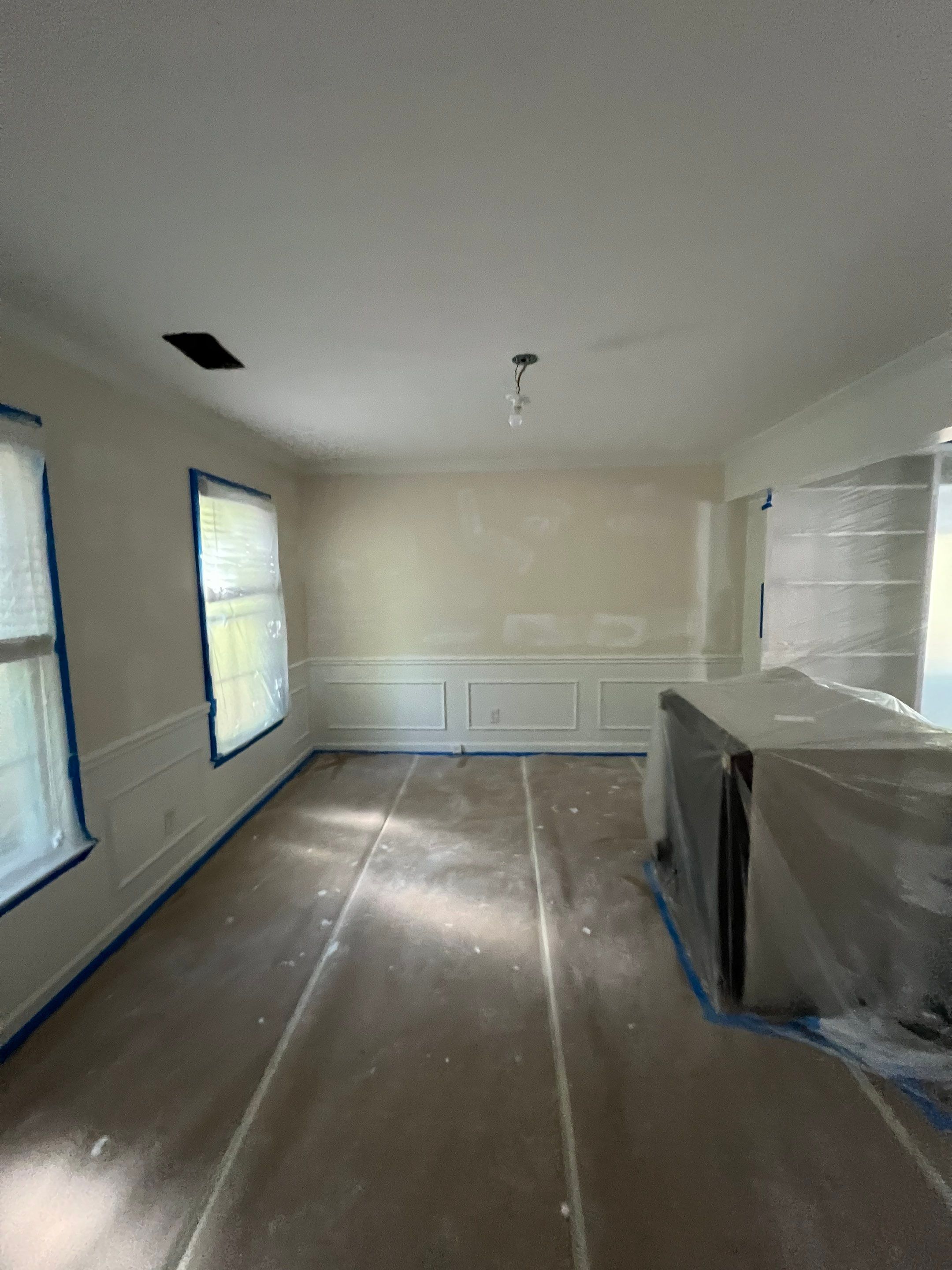 Dark Hardwood Floor Installation and Interior Painting in Marietta by Swift Home Renovations