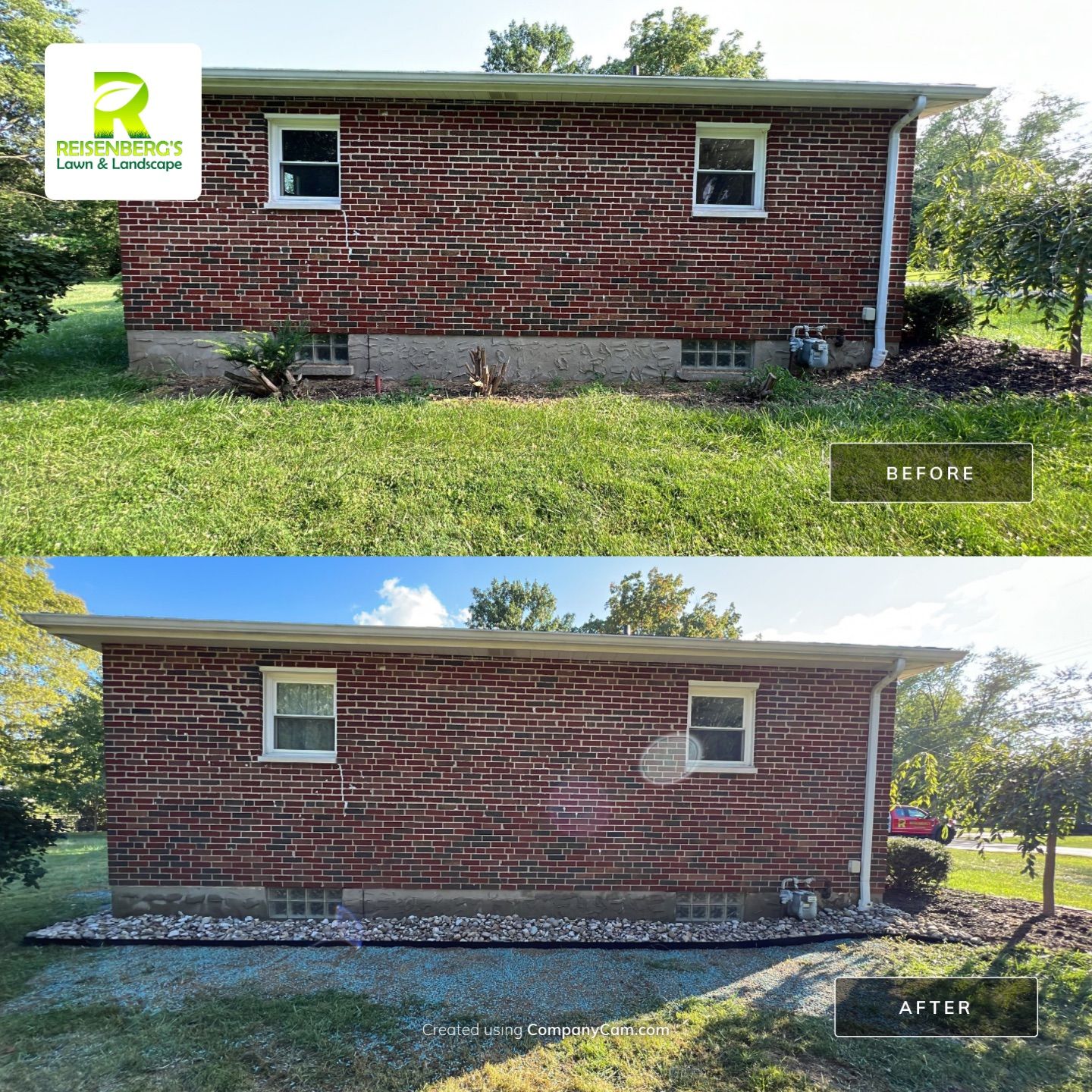 Foundation Grading & Gravel Installation by Reisenberg’s Lawn & Landscape, LLC