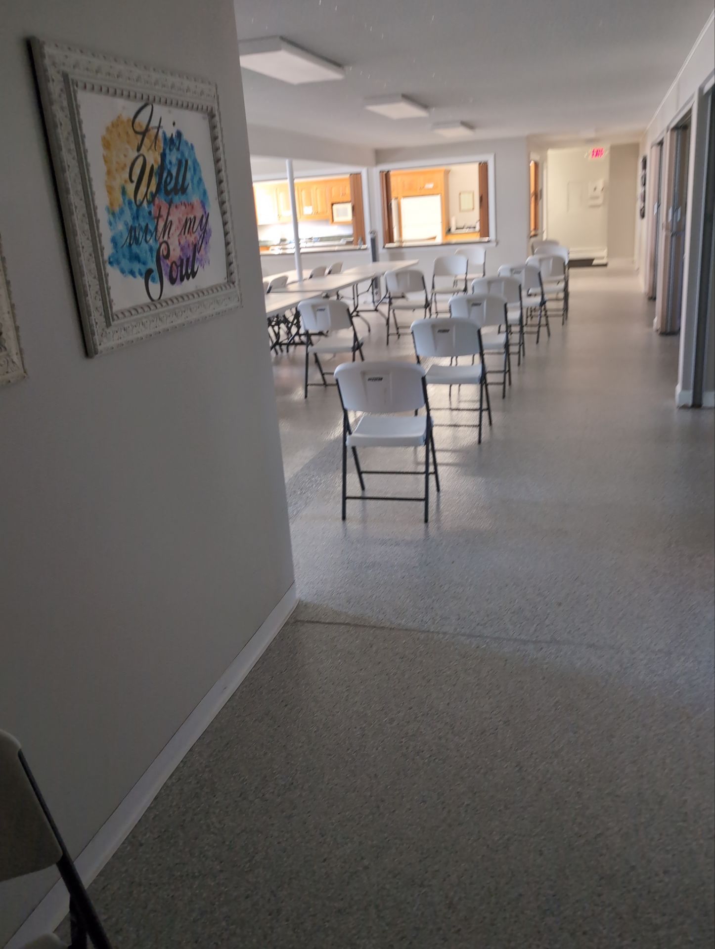 Medina Cracked basement floor with Epoxy by Beck Restoration Management Group