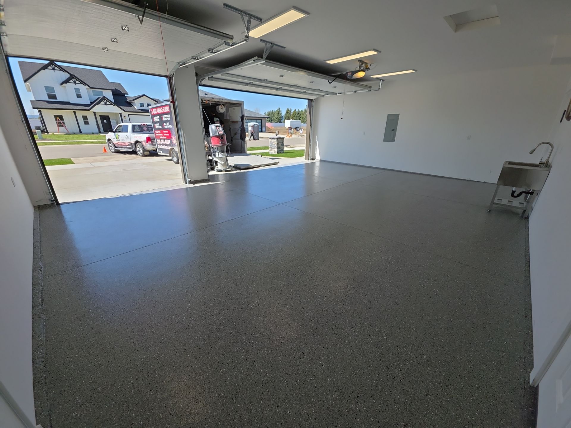 Garage Transformation using Shale Hybrid by Croc Coatings, LLC