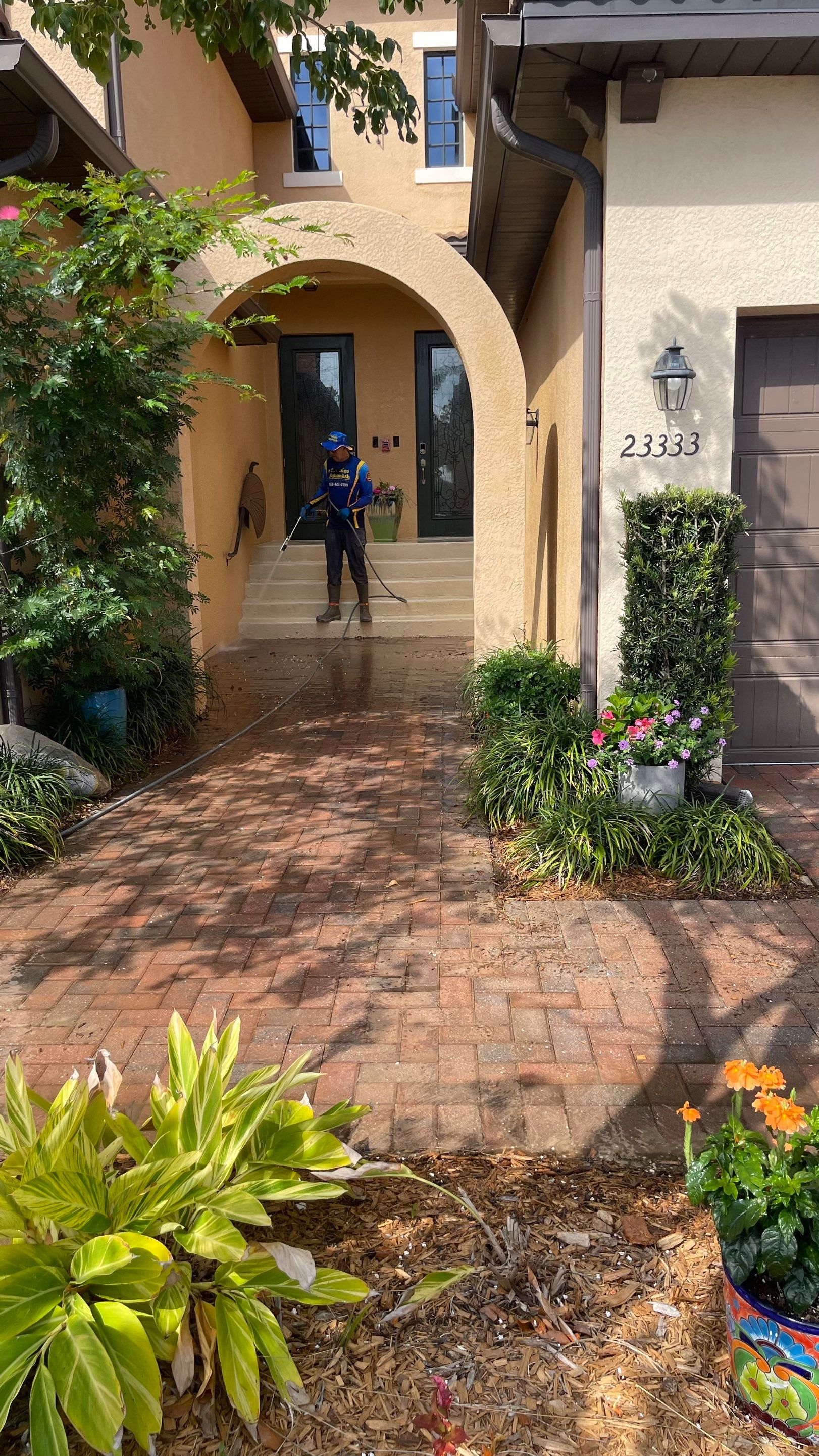 HOA Paver Driveway & Sidewalk Cleaning in Sarasota National, Venice, FL | Sunshine AquaWash by Sunshine AquaWash
