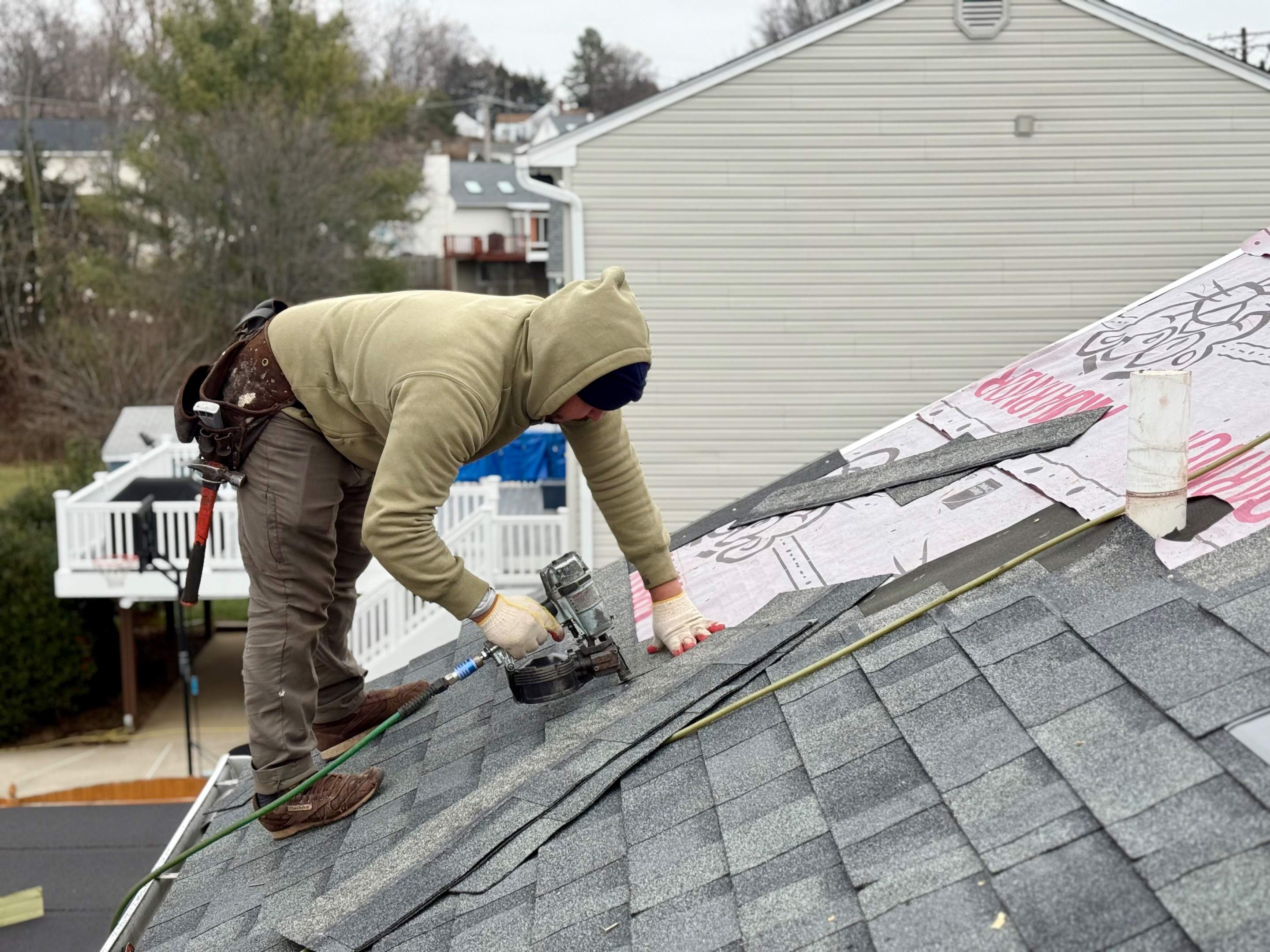 Residential Roofing Installation using Owens Corning TruDefinition Duration by Matter Construction, LLC