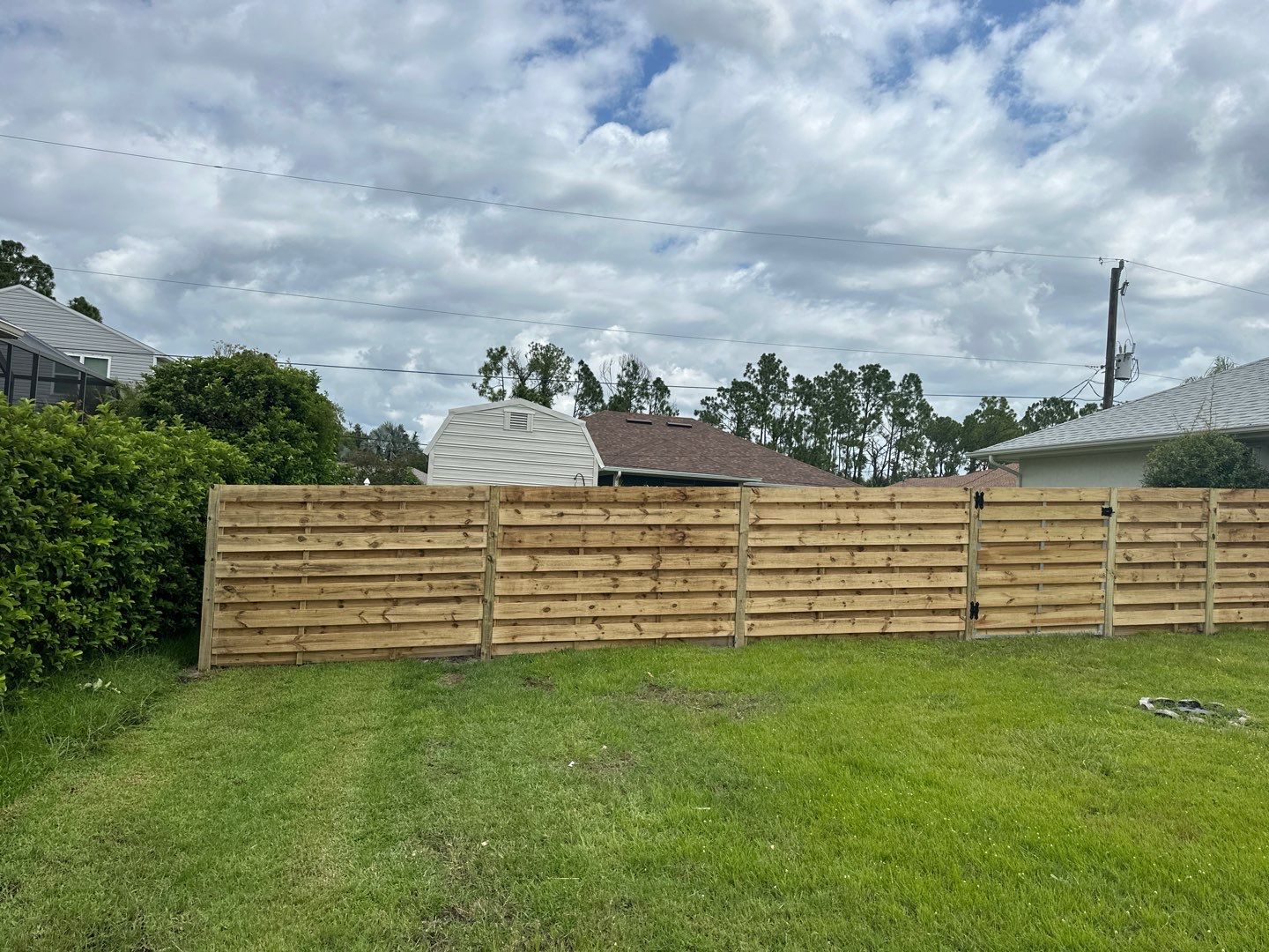 Wood Fence Installation using Wood Pressure Treated Fence  by Asap fence and gates, LLC