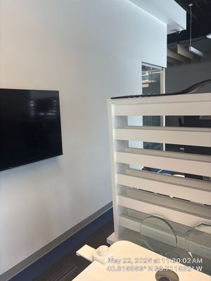 Modern Office Remodel with Custom Acoustic Baffles and Glass Partitions