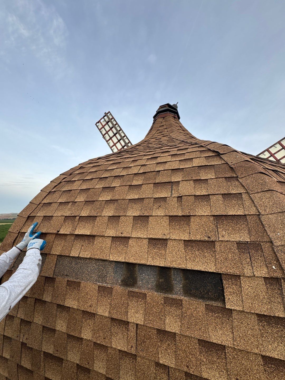 Spray foam and coatings using General Coatings acrylic coatings and spray foam by Straight Edge Roofing Inc