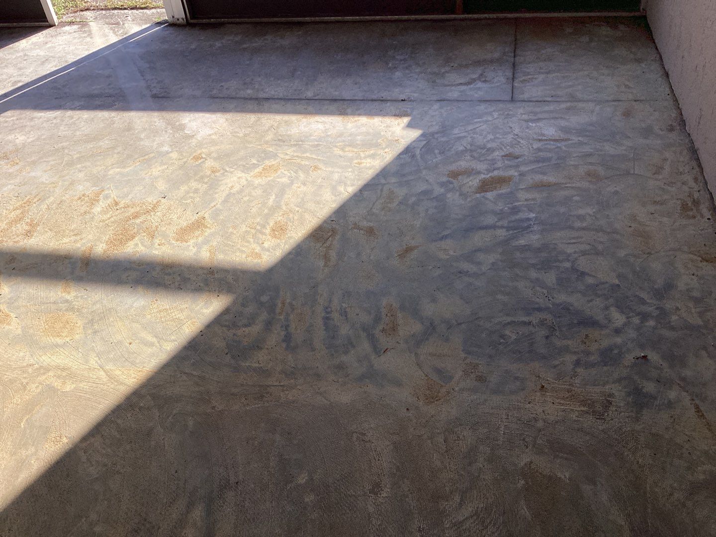 Patio using Cordwood by Amvet concrete coatings llc