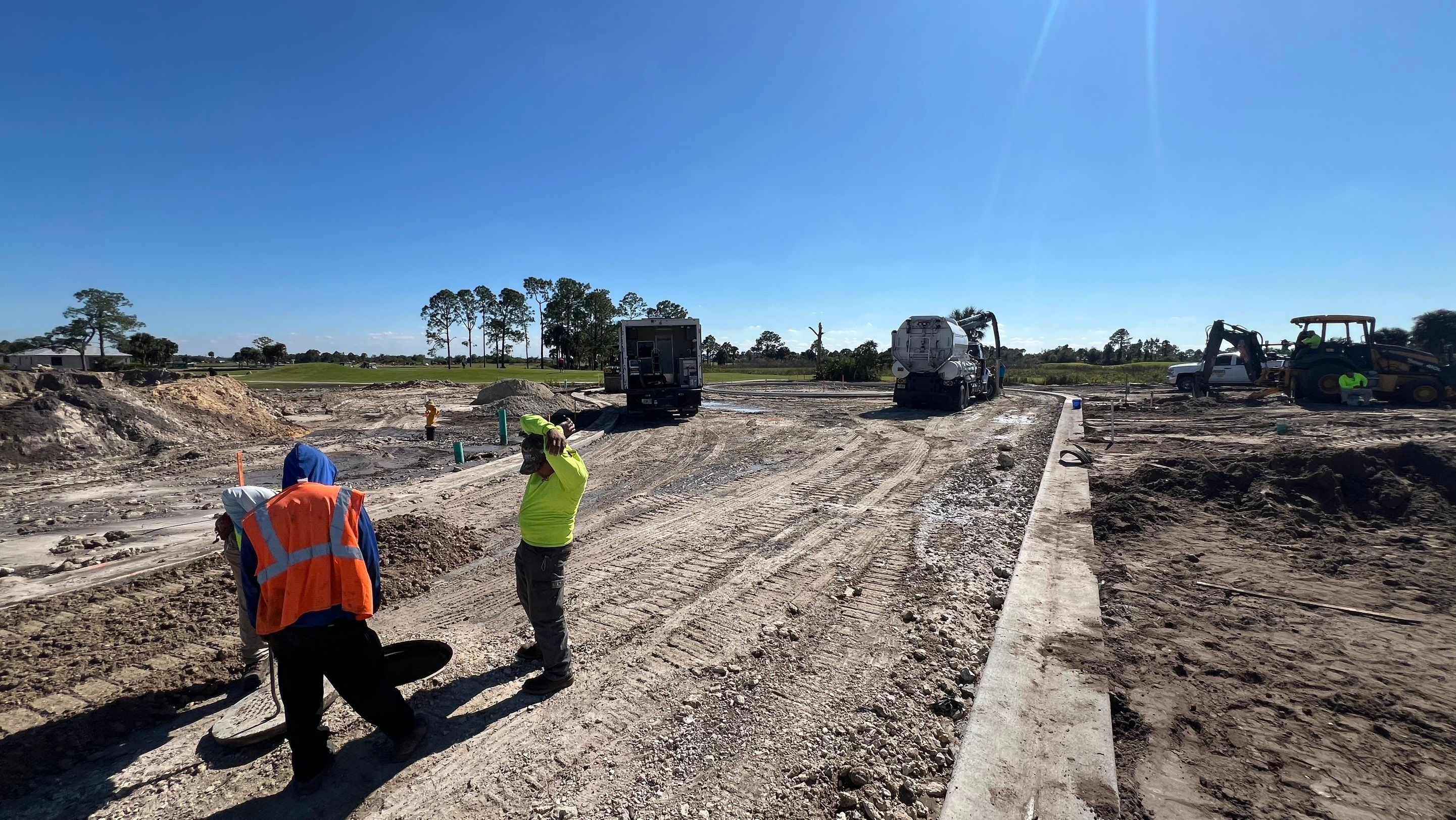 New Construction Sewer System and Stormwater System Cleaning by APS Power & Water
