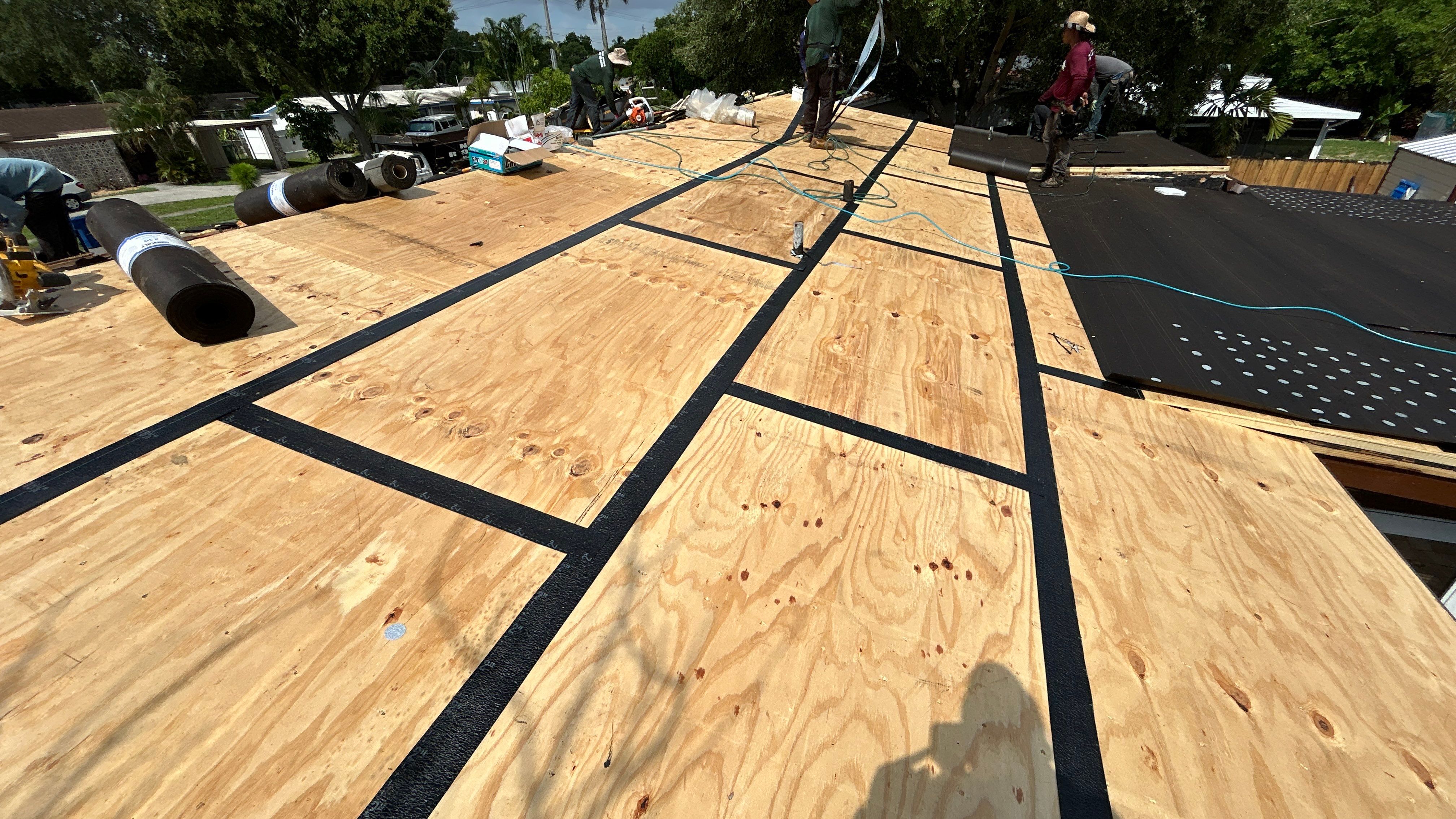 Residential Roofing Installation using Polyglass XFR and Polyanchor by Nast Roofing