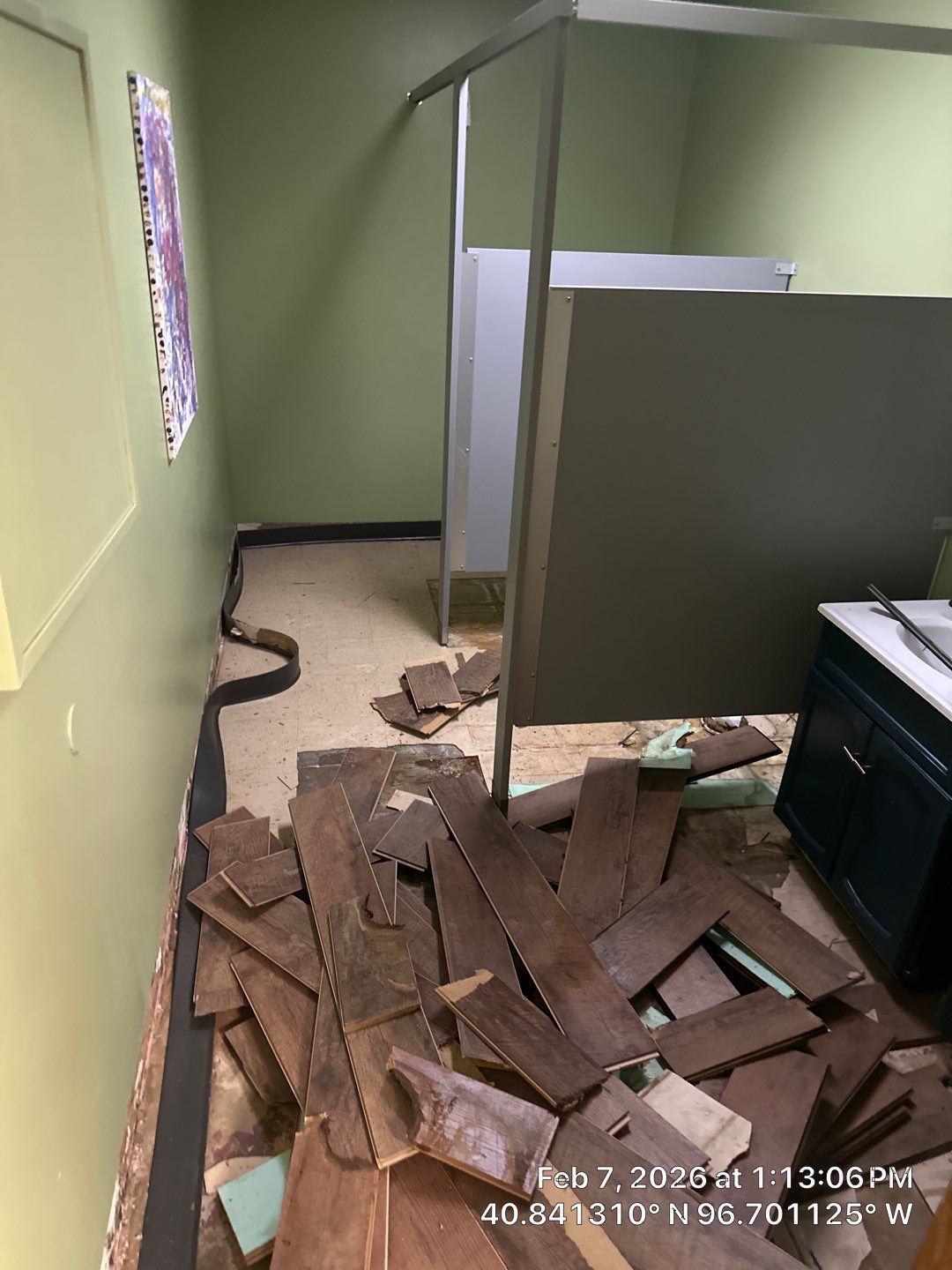 Daycare Kitchen & Bathroom Floor Transformation by Goat Coatings