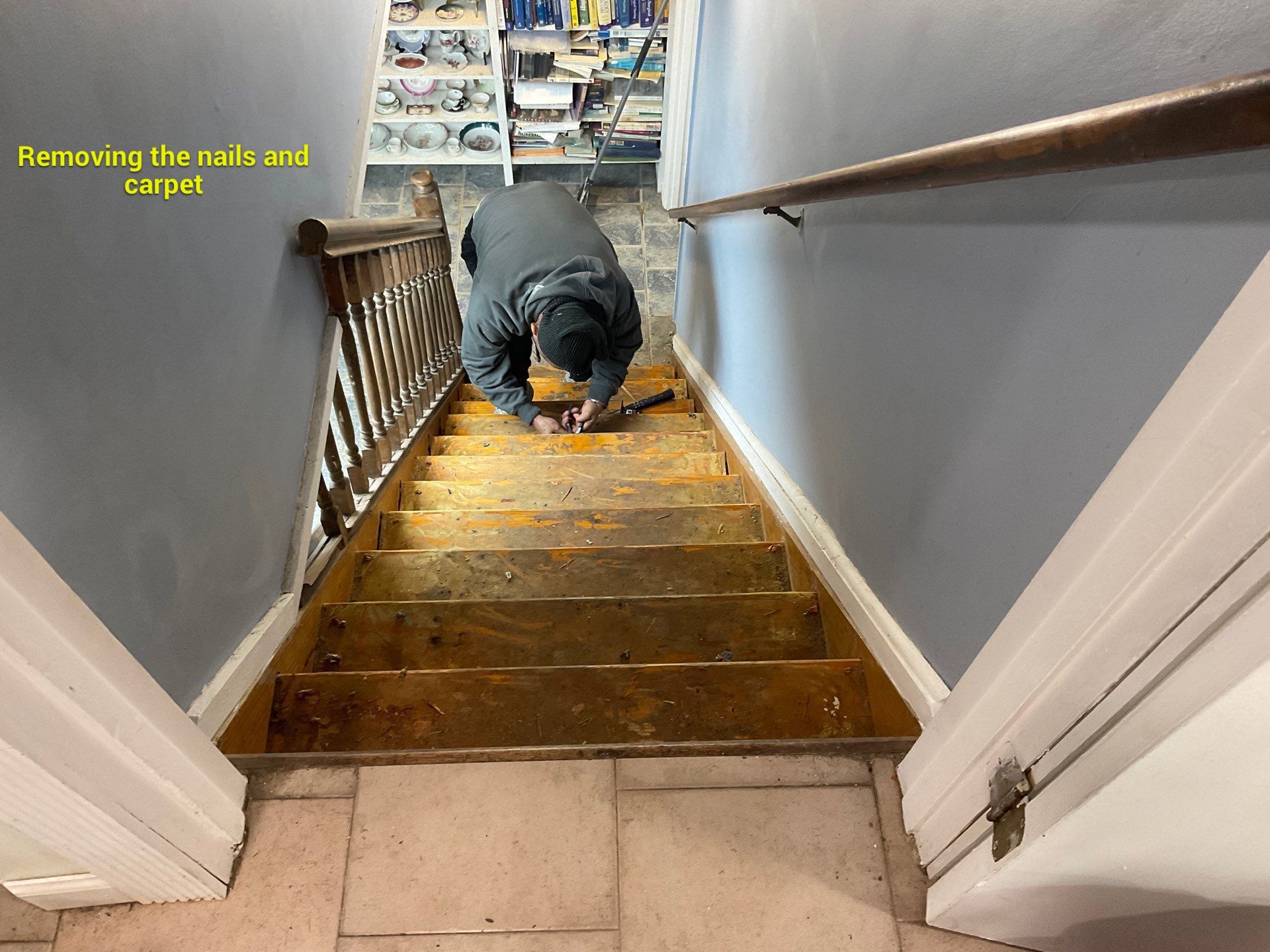 New basement steps by Alpha Design Services