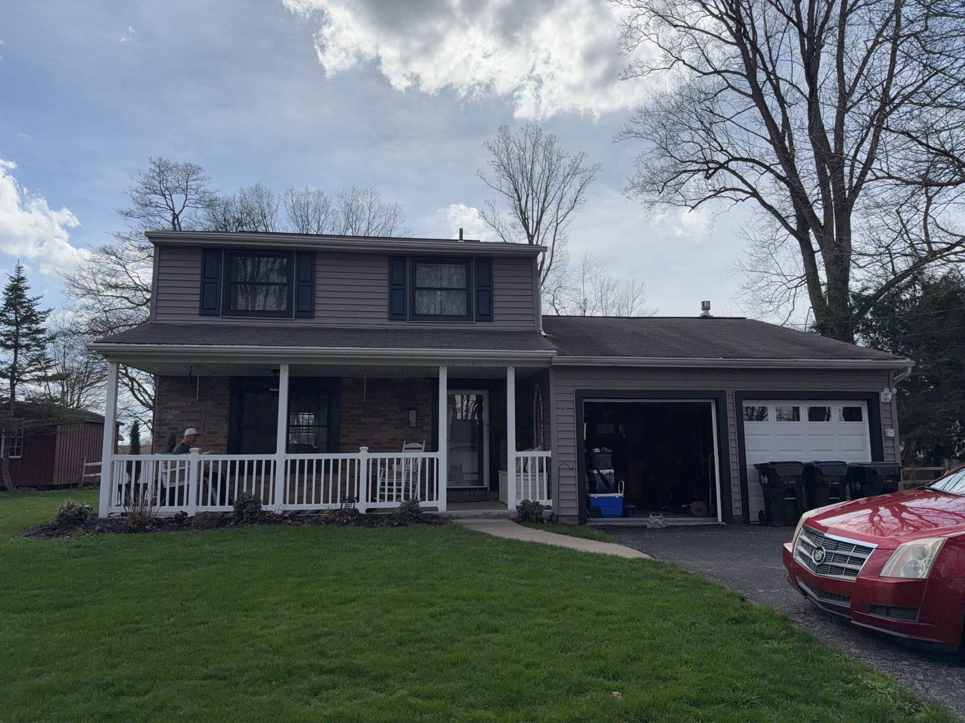 Vinyl Siding to James Hardie Arctic White with Midnight Black Trim by Ideal Siding Pittsburgh