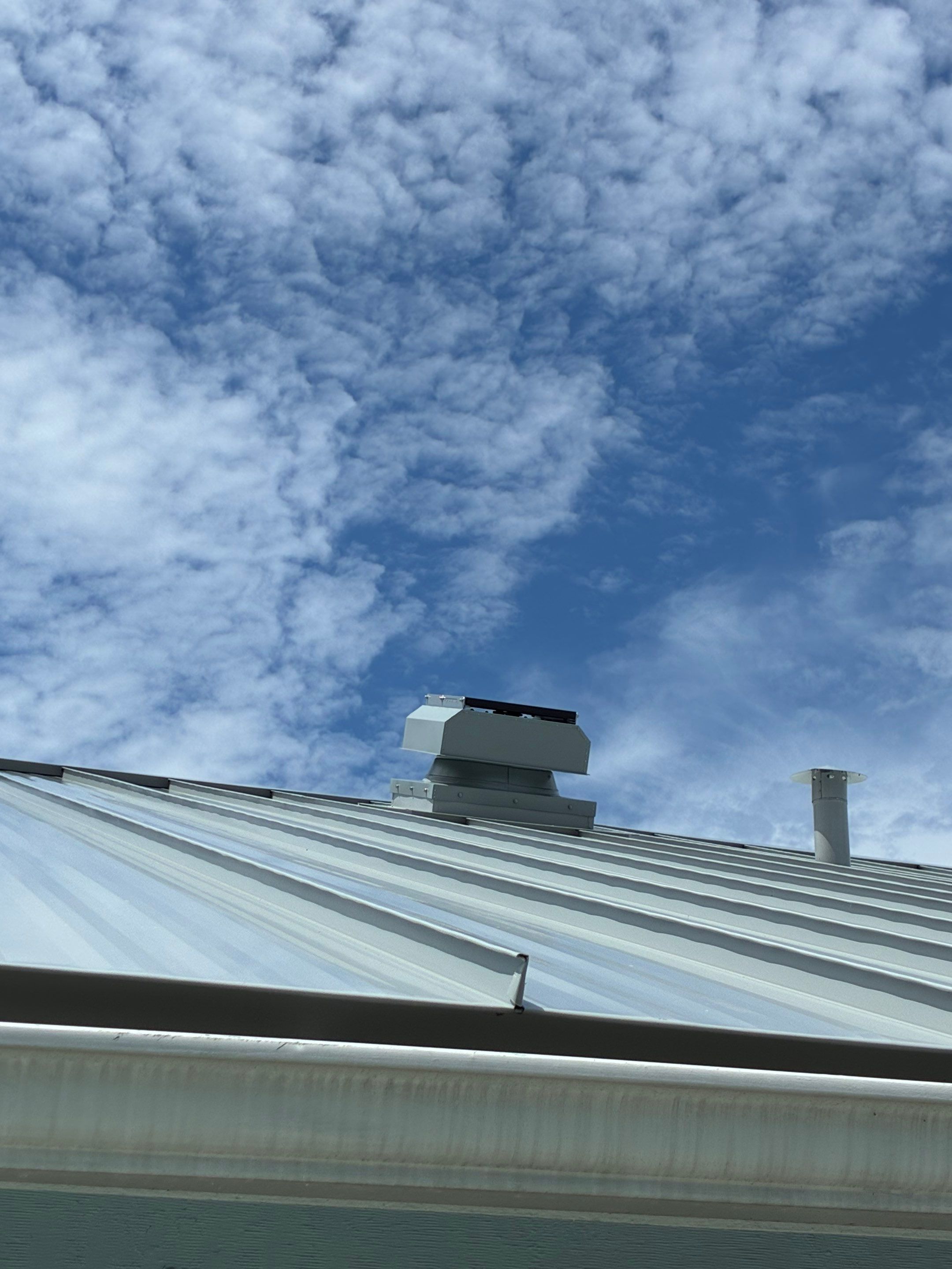 24ga 1.5" Mechanical seam Dove Gray  by Total Roofing System The Metal Roof Experts