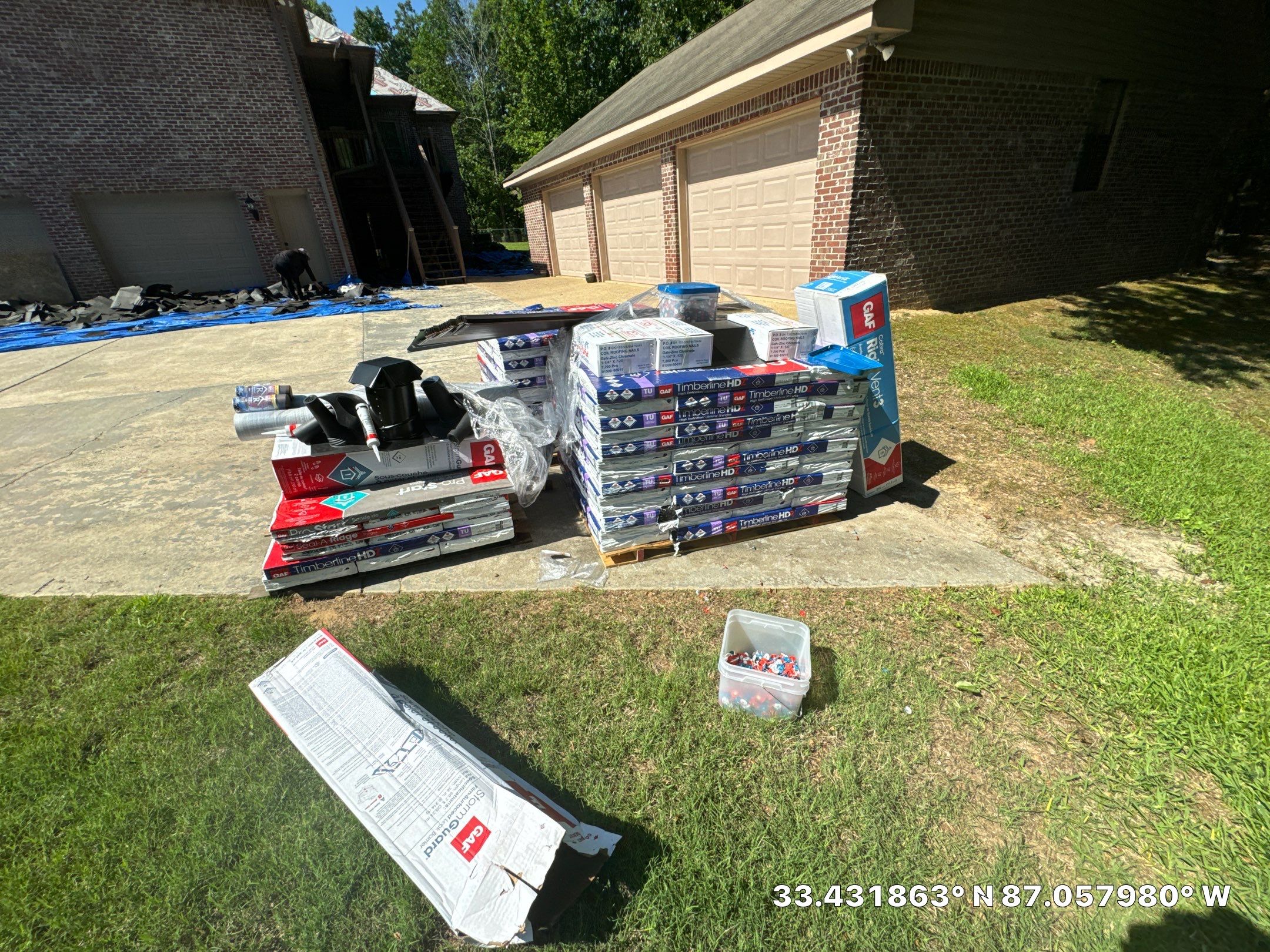 Residential Roof Replacement using GAF HDZ - Barkwood by Elite Roofing LLC